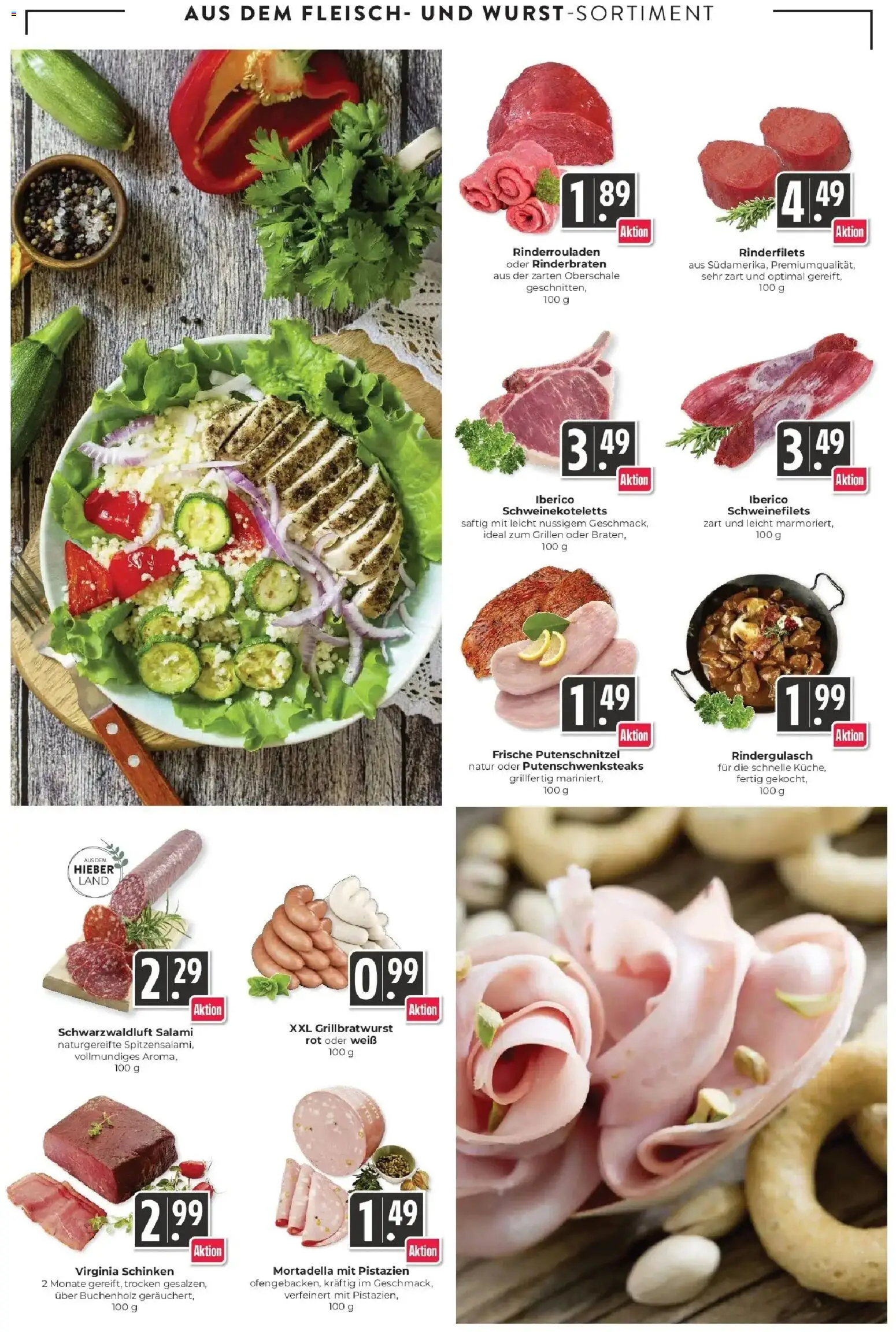 Angebote – gültig ab 16.03.2026 | Seite: 4 | Produkte: Rindergulasch, Pistazien, Putenschnitzel, Fleisch