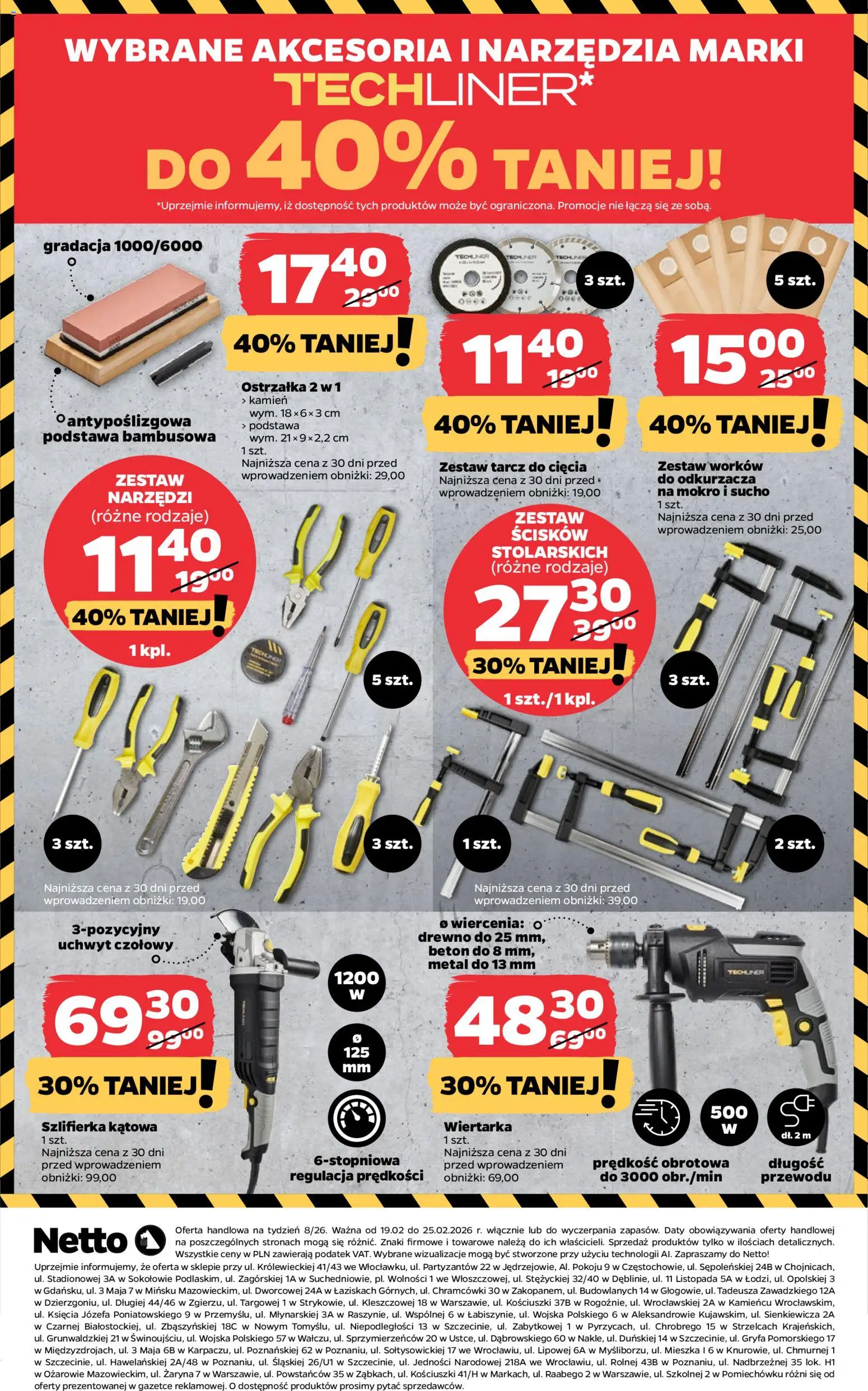 Netto gazetka - Non Food od 19.02.2026 | Strona: 8 | Produkty: Szlifierka