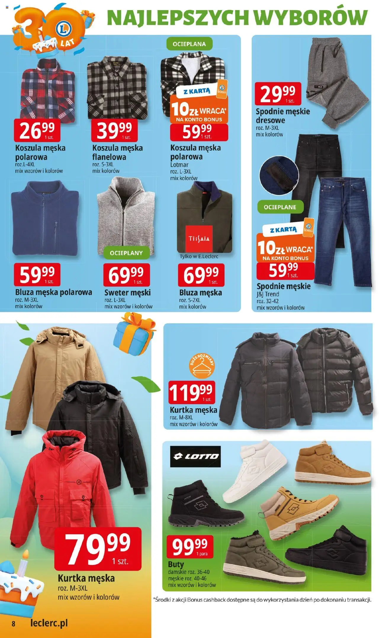 E.Leclerc Gazetka - Zamość od 14.10.2025 | Strona: 8 | Produkty: Koszula, Karta, Spodnie, Buty