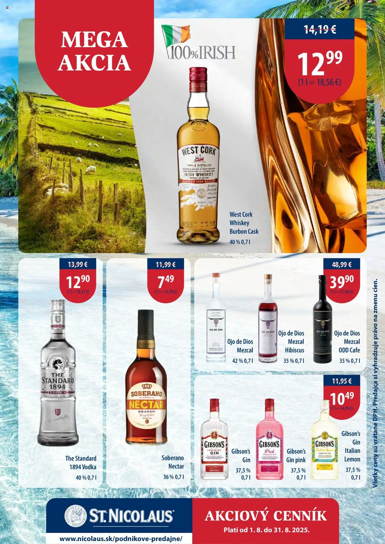 St. Nicolaus leták │ platný od 01.08.2025 | Strana: 5 | Produkty: Soberano, Gin, Brandy, Vodka