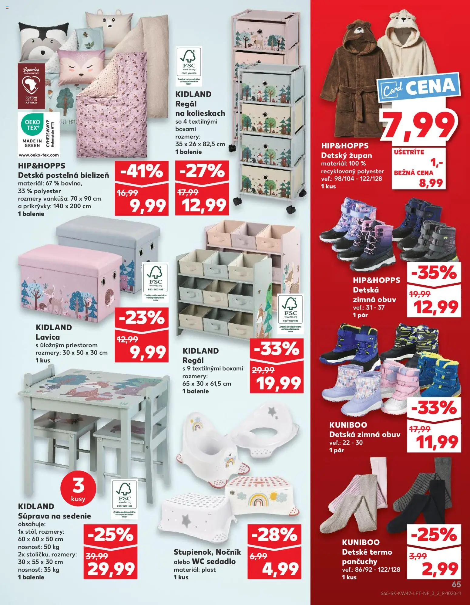 Kaufland SK akciós ujság - amely érvényes a következő dátumtól: 20.11.2025 | Oldal: 65 | Termékek: WC, Só