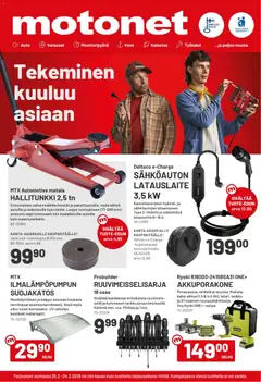 Motonet-mainoslehti voimassa 25.02.2026 alkaen