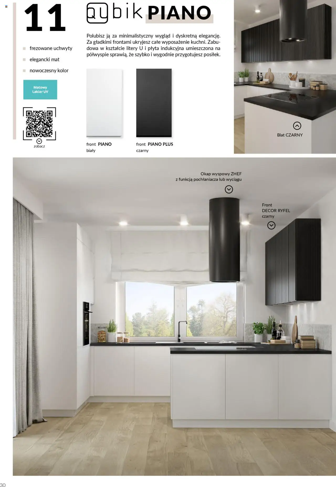 Salony Agata Gazetka - Kuchnie Qubik od 21.03.2025 | Strona: 30 | Produkty: Płyta indukcyjna, Okap