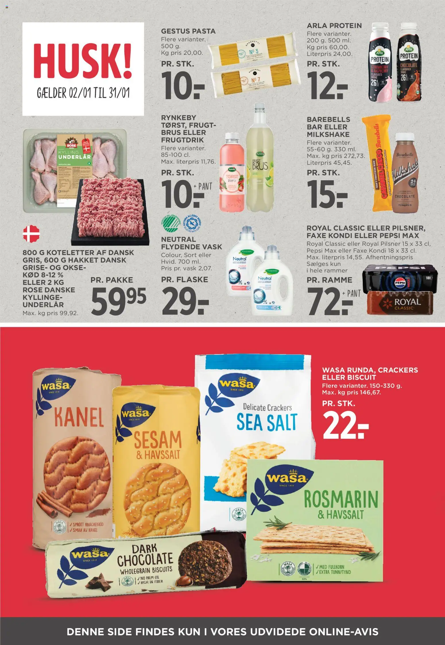 Meny tilbudsavis – gyldig fra 09.01.2026 | Side: 5 | Produkter: Rammer, Koteletter, Salt, Pepsi Max