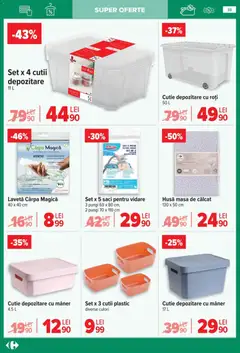 Ofertele Carrefour valabile de la 14.01.2026 | Pagină: 33 | Produse: Mâner, Masă, Cutie, Masă de călcat