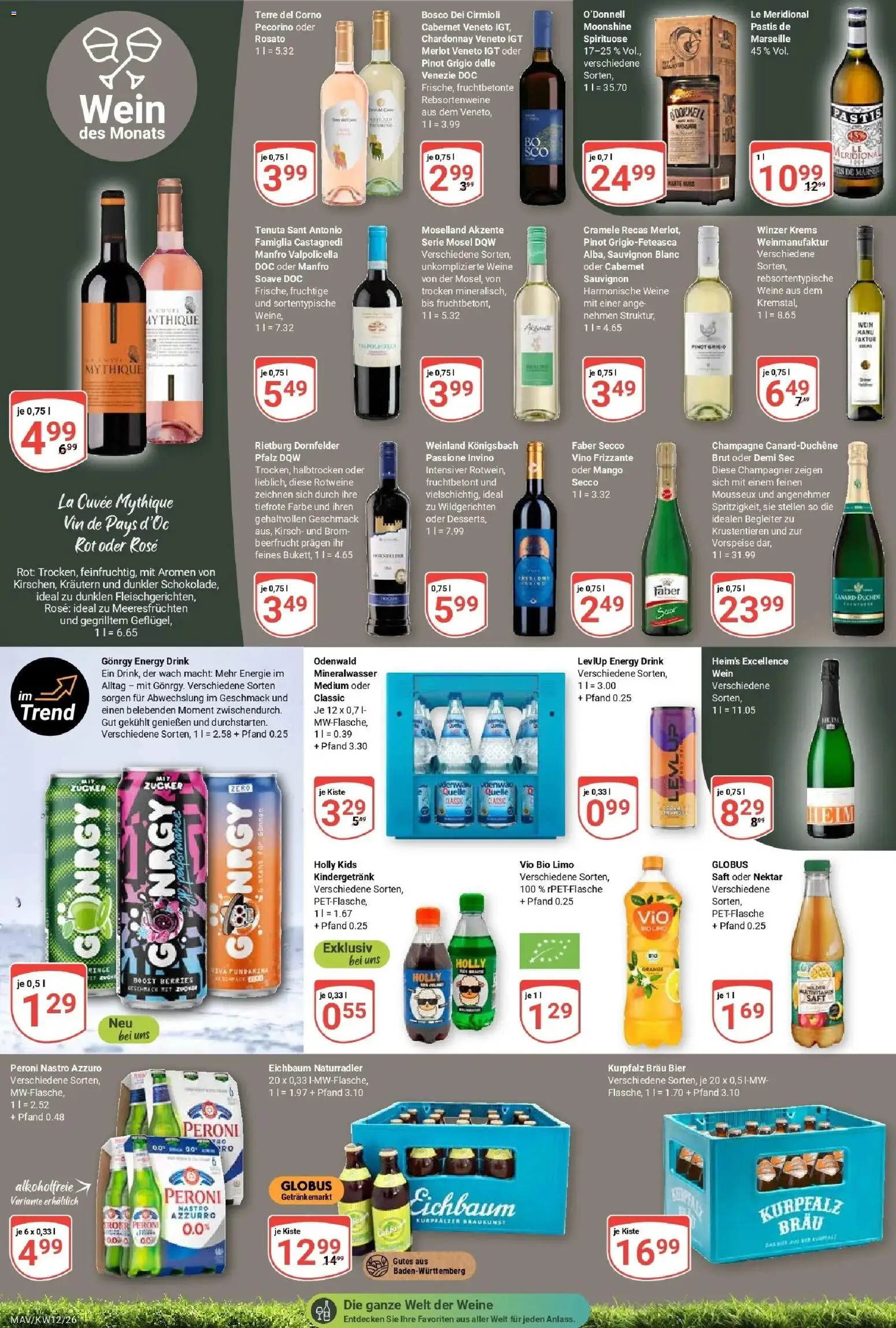 Globus prospekt Mannheim	 – gültig ab 15.03.2026 | Seite: 15 | Produkte: Energy, Mineralwasser, Mango, Saft