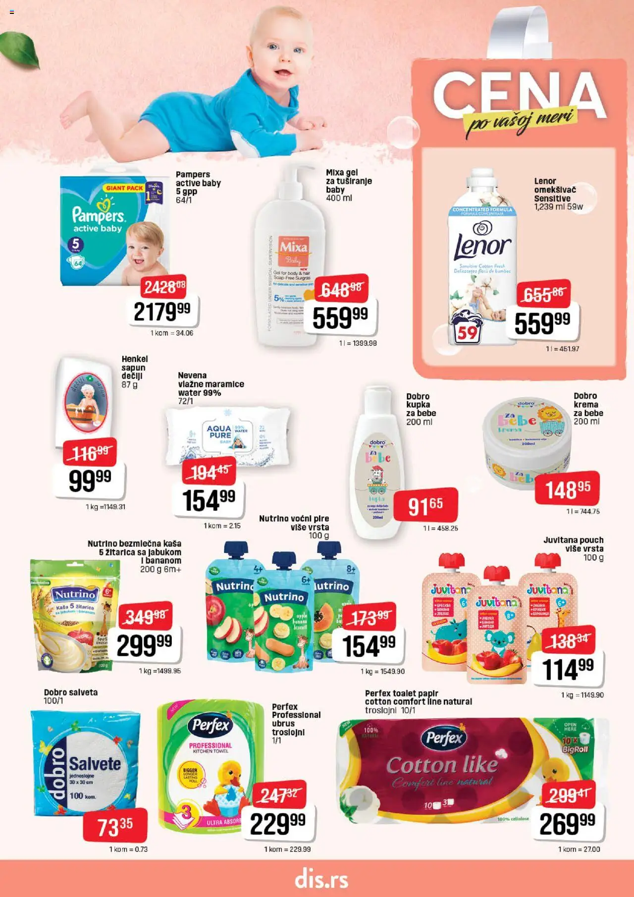 DIS katalog - važi od 25.09.2025 | Strana: 13 | Proizvode: Banana, Pampers, Lenor, Ubrus