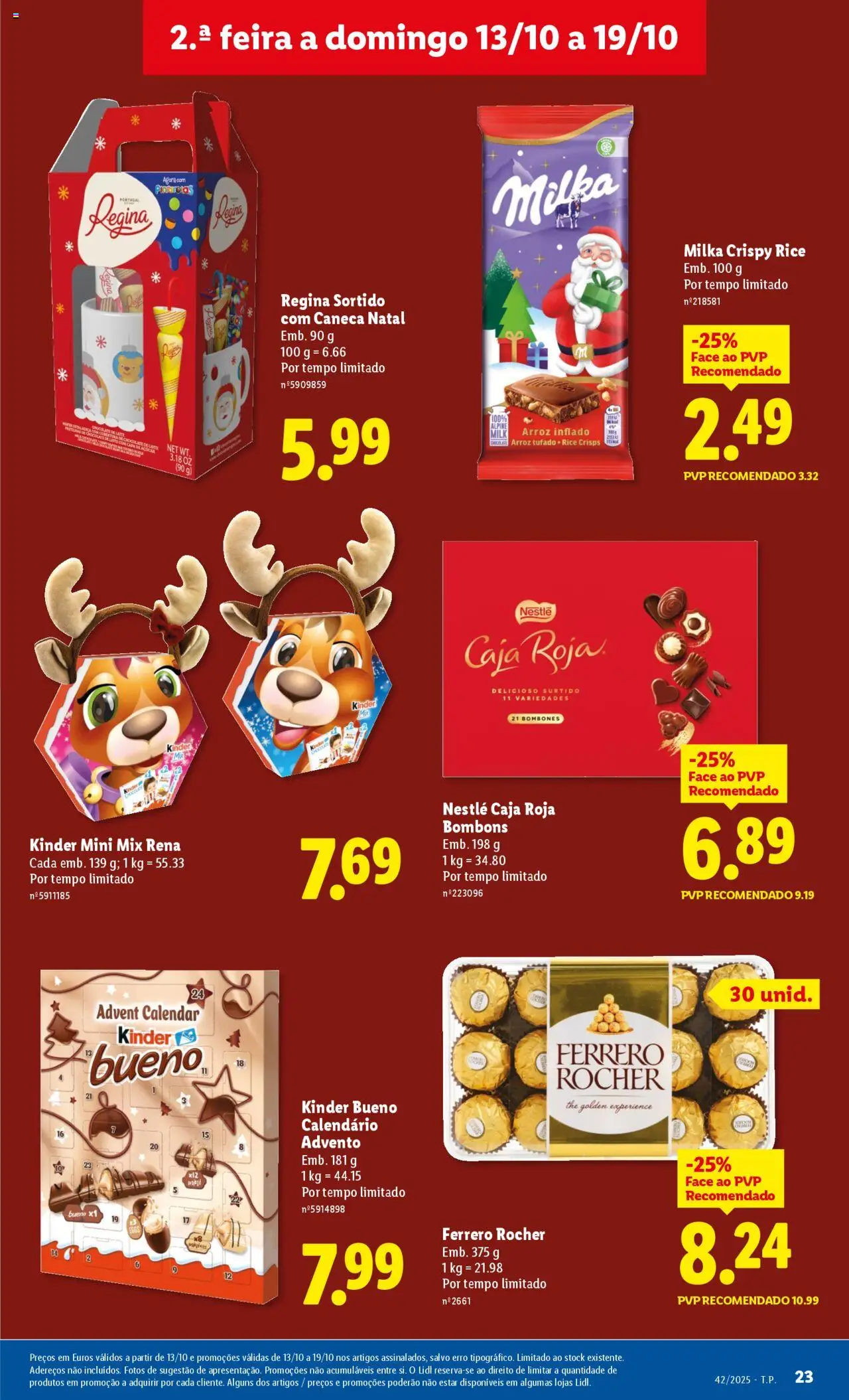 Lidl folheto │ válido de 13.10.2025 | Página: 23 | Produtos: Ferrero rocher, Caneca, Leite, Nestlé
