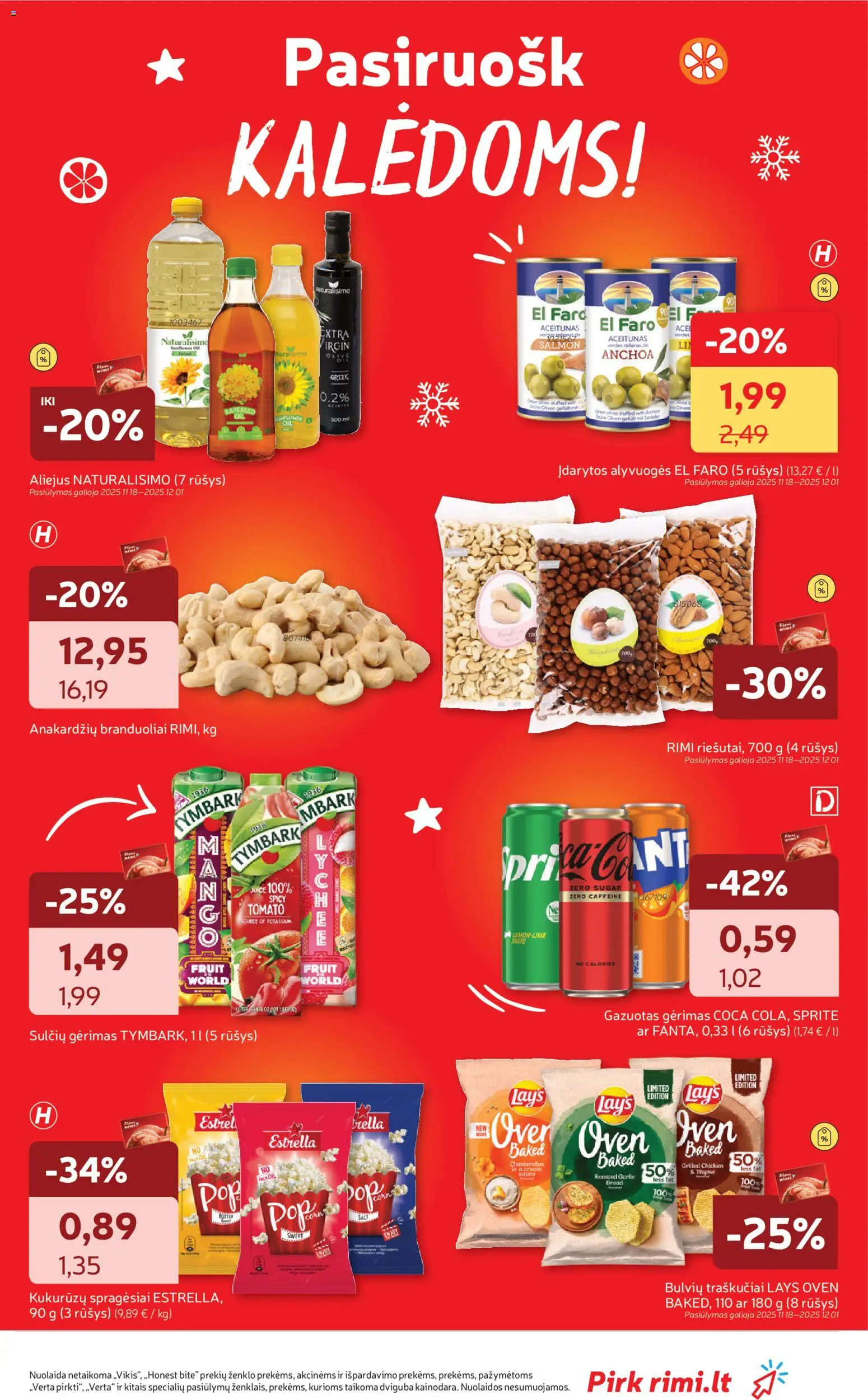 Rimi akcijos nuo 18.11.2025 | Puslapis: 25 | Prekių: Aliejus, Traškučiai