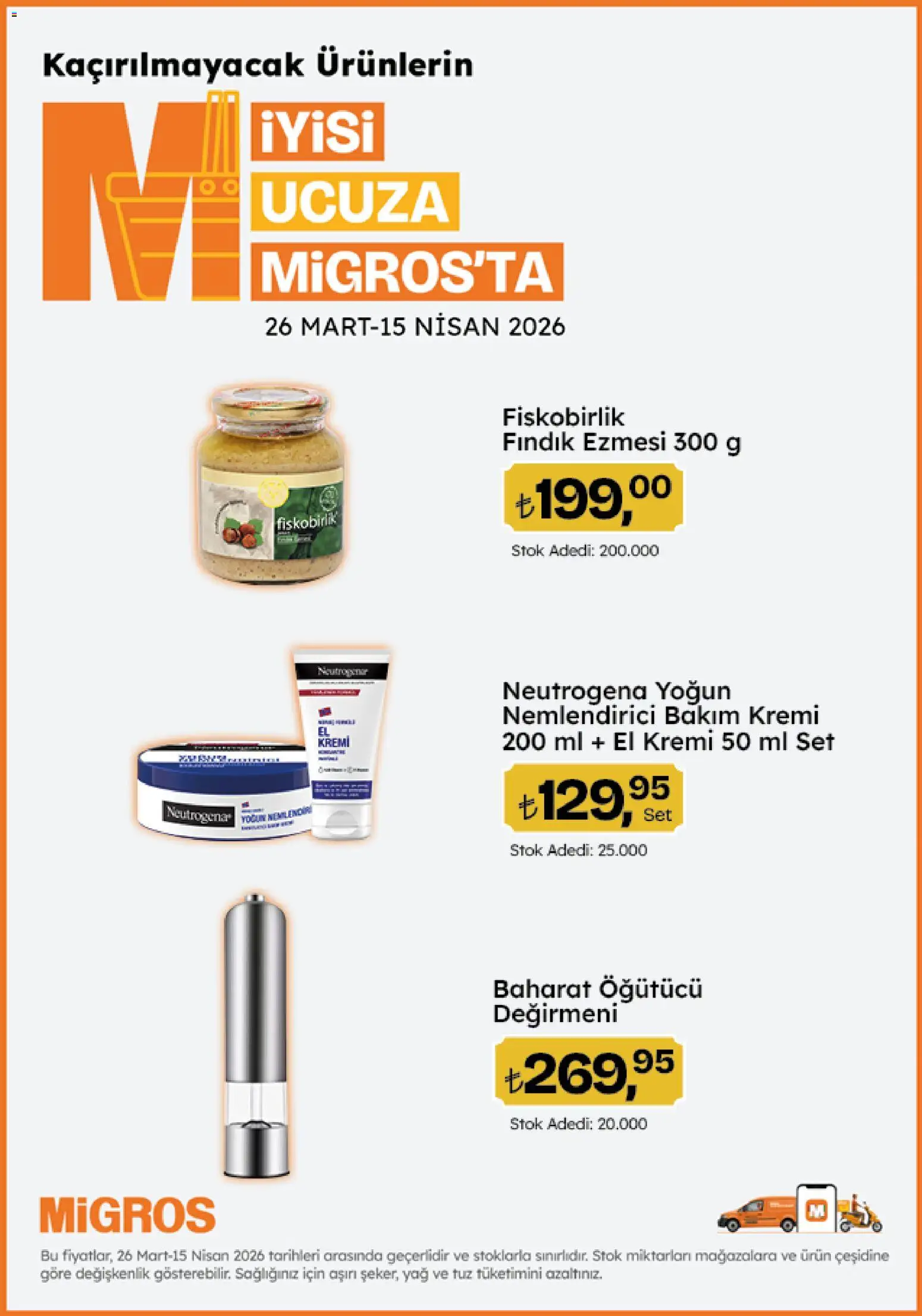 Migros Katalog - Migroskop - 26.03.2026 tarihinden itibaren geçerlidir | Sayfa: 62 | Ürünler: Fındık, Baharat, Tuz, Öğütücü
