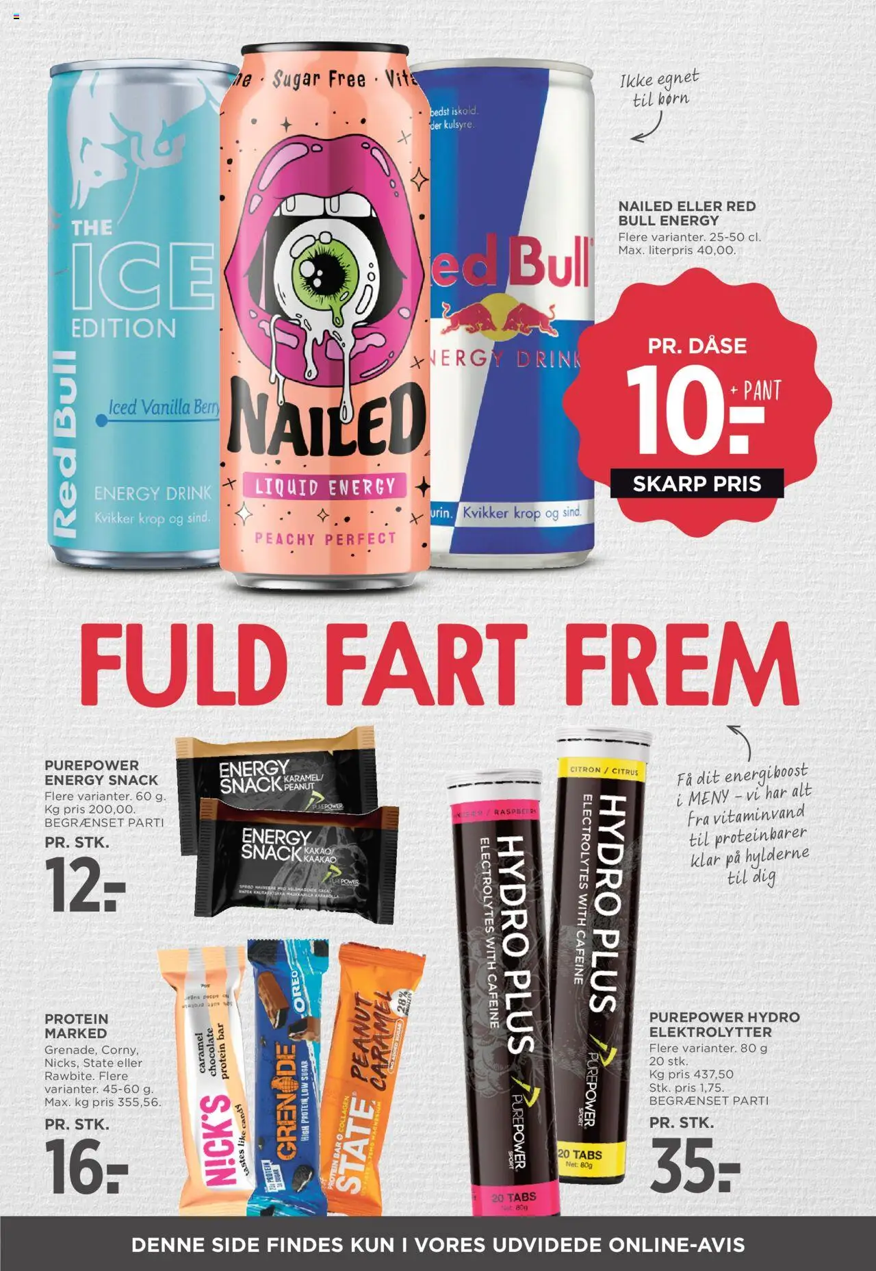 Meny tilbudsavis – gyldig fra 10.10.2025 | Side: 30 | Produkter: Proteinbarer, Collagen, Oreo