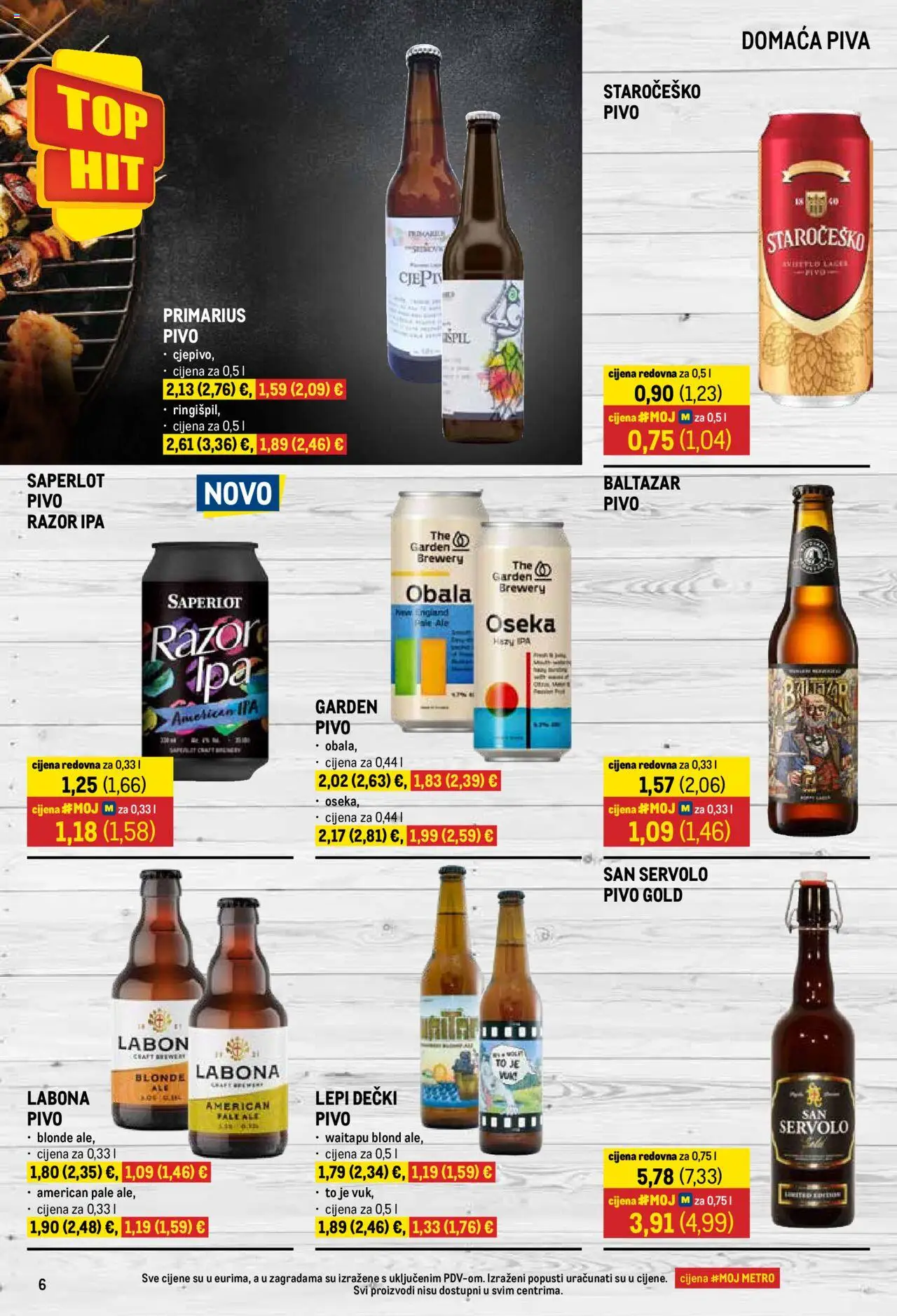 Metro katalog | vrijedi od 01.10.2025 | Stranica: 6 | Proizvodi: Pivo
