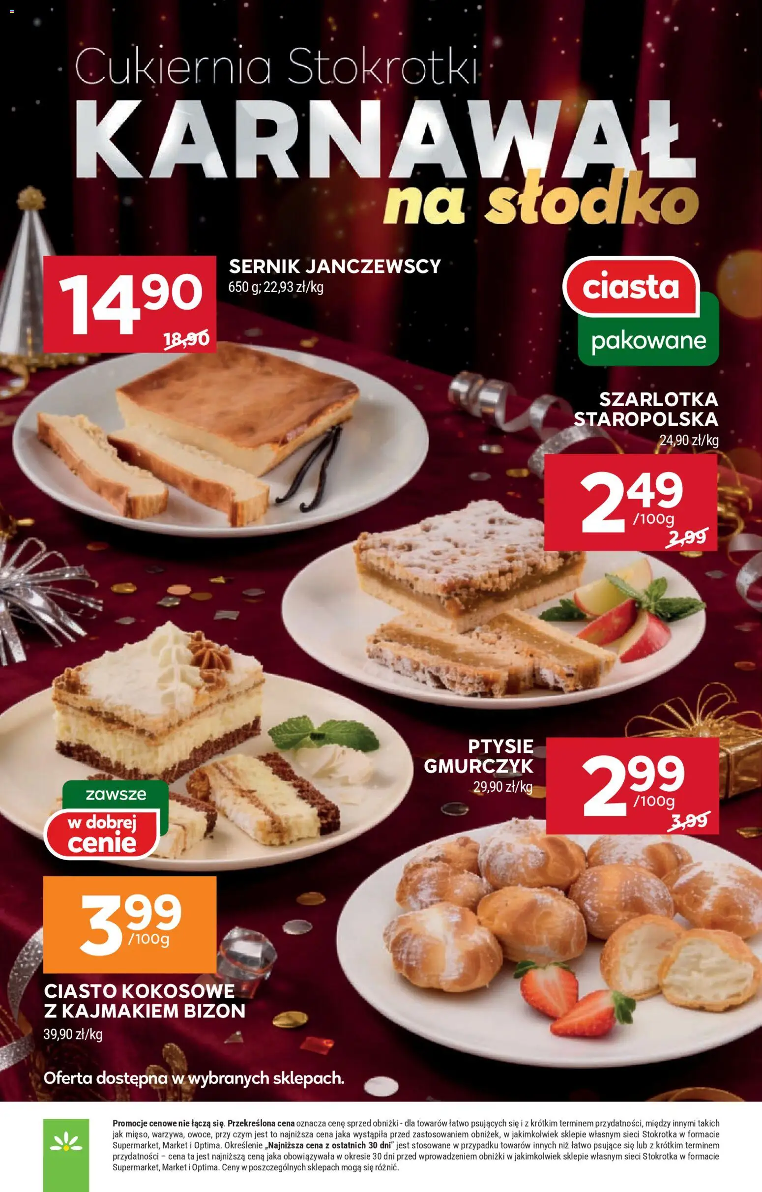 Stokrotka Gazetka od 15.01.2026 | Strona: 18 | Produkty: Stokrotka, Ciasto