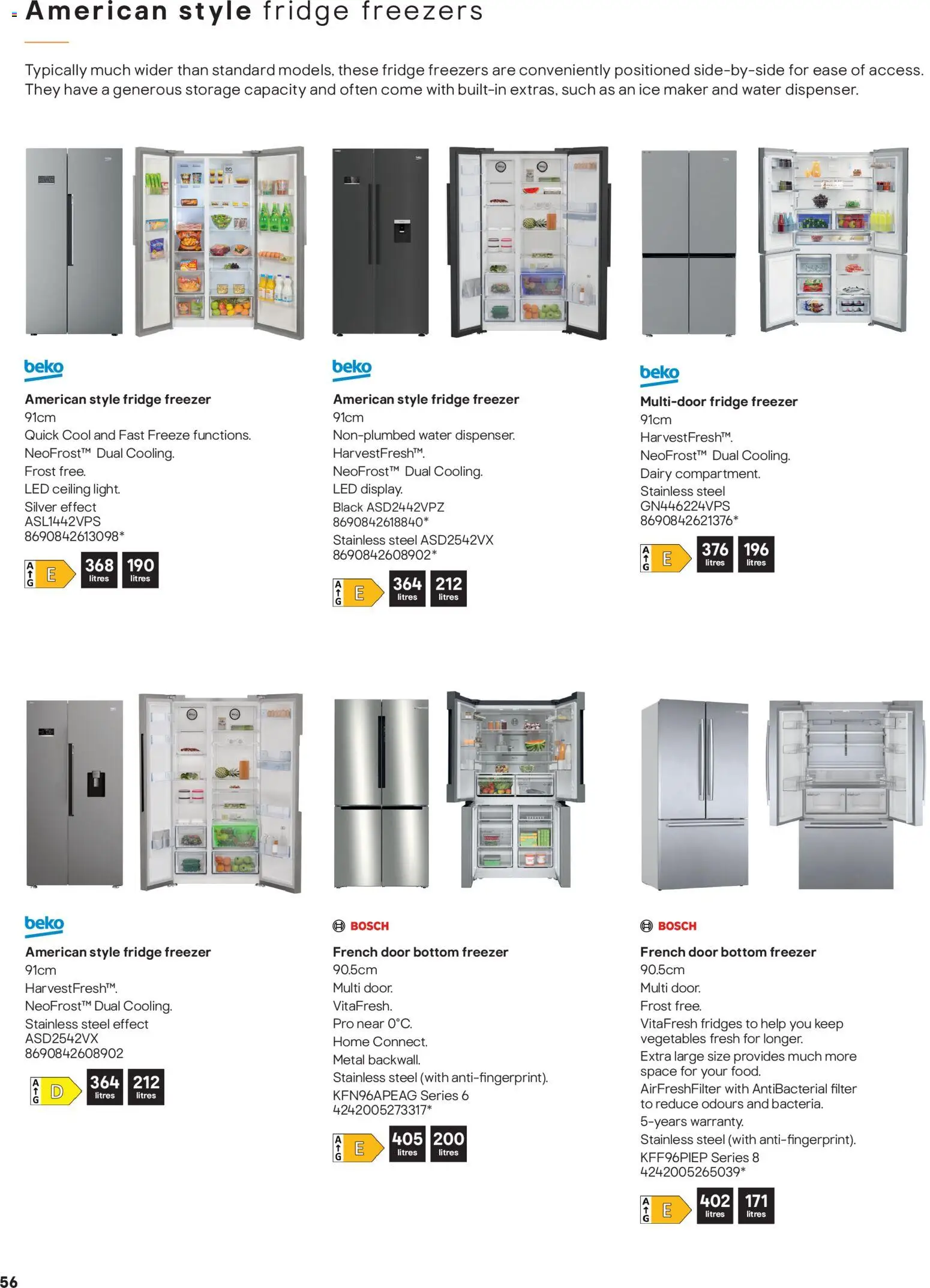 {H1} | Page: 56 | Products: Door, Freezer