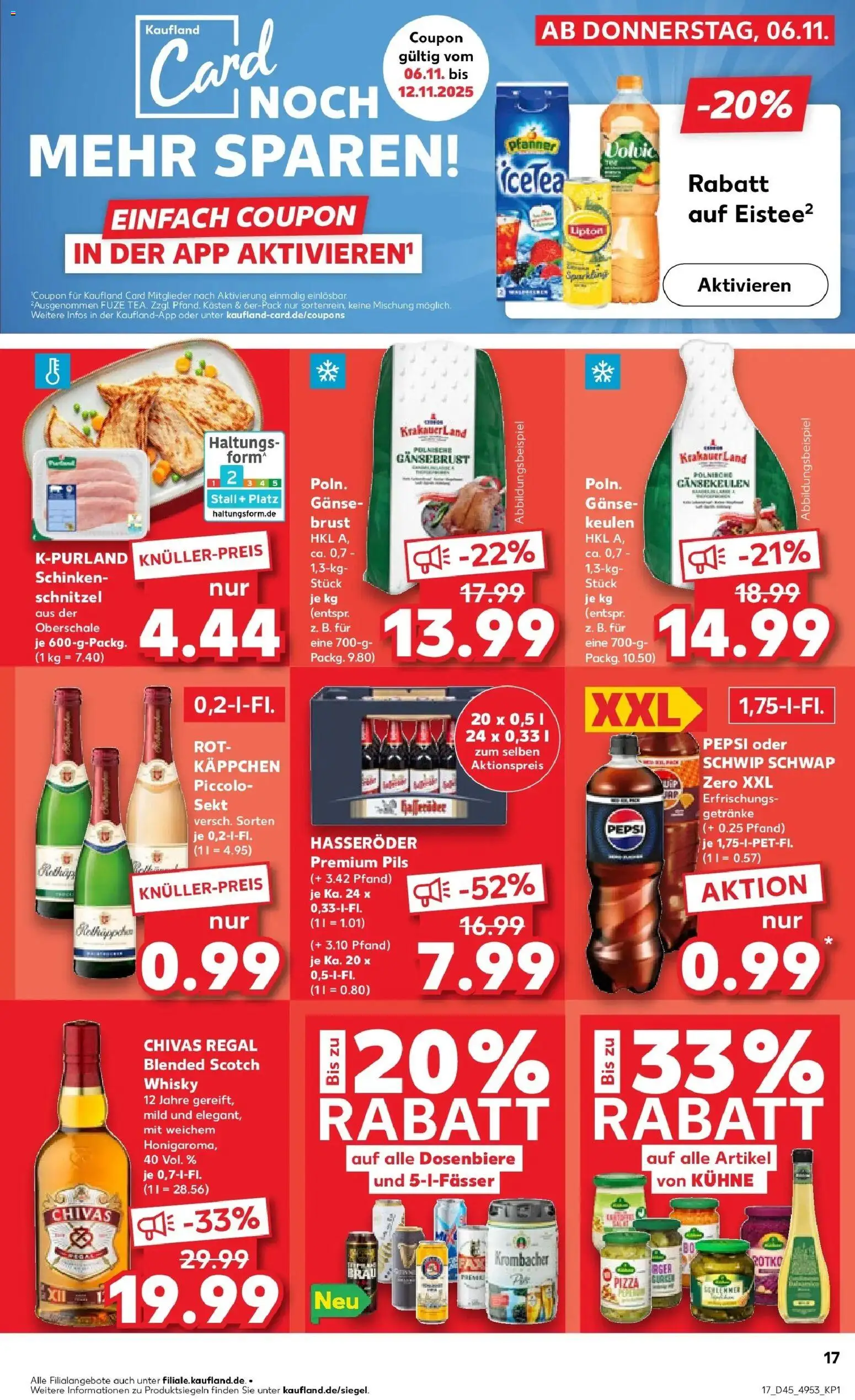 Kaufland prospekt Witten	 – gültig ab 10.11.2025 | Seite: 17 | Produkte: Pils, Schinken, Pizza, Hasseröder