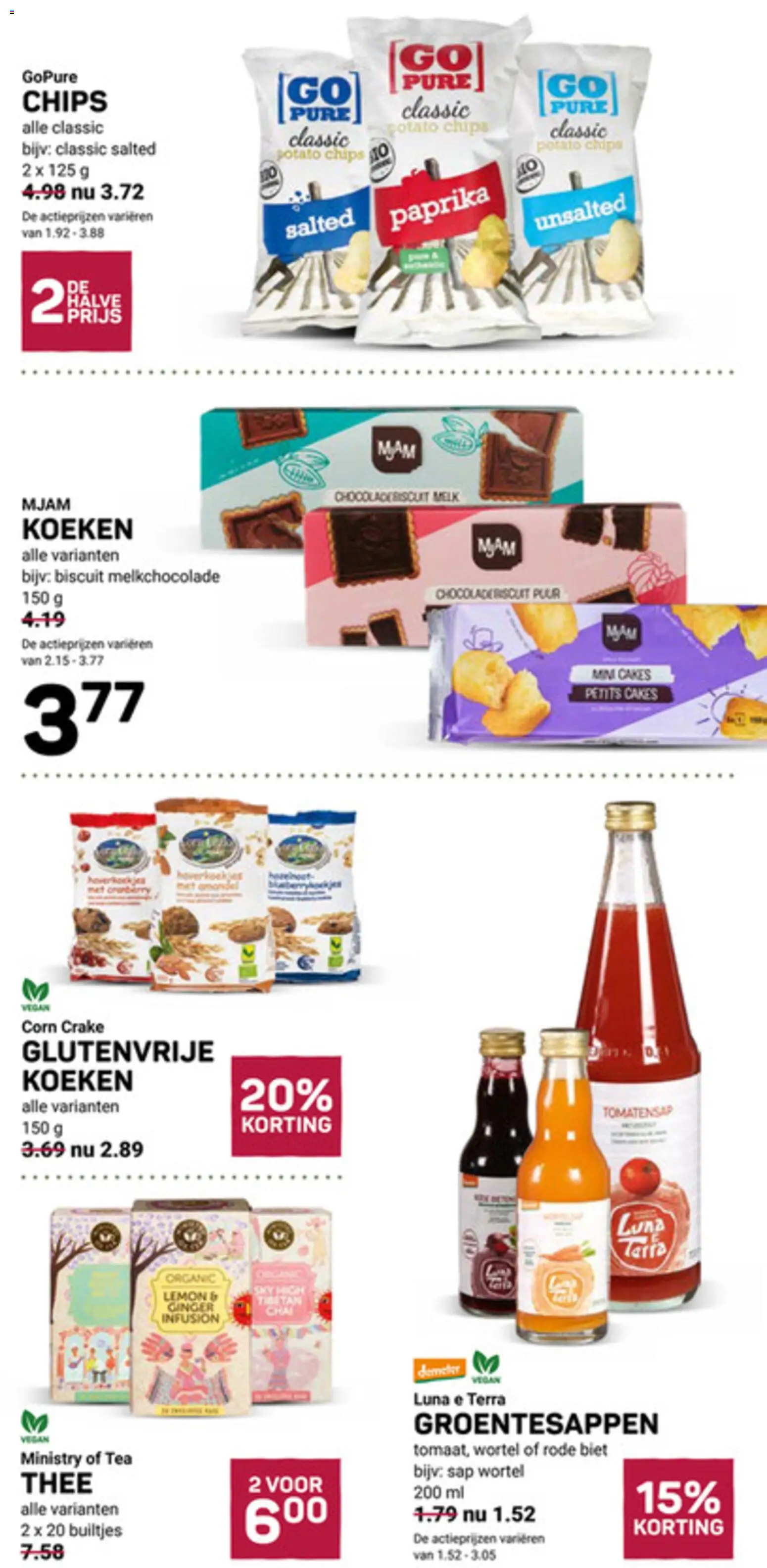 {H1} | Pagina: 11 | Producten: Melk, Sap, Thee, Koekjes