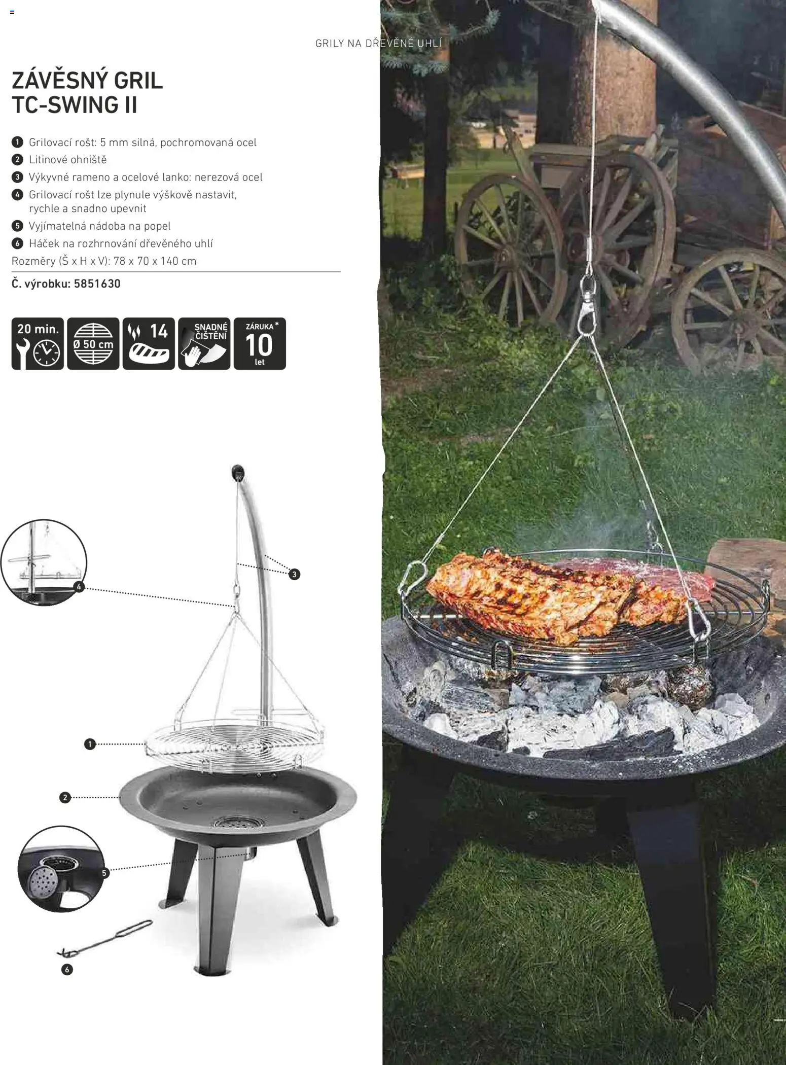 HORNBACH leták - Magazín o grilování od 01.01.2026 | Strana: 29 | Produkty: Dřevěné uhlí, Gril, Rošt