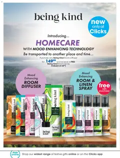 Clicks specials catalogue – valid from 28.10.2025 | Page: 62 | Products: Room spray, Diffuser