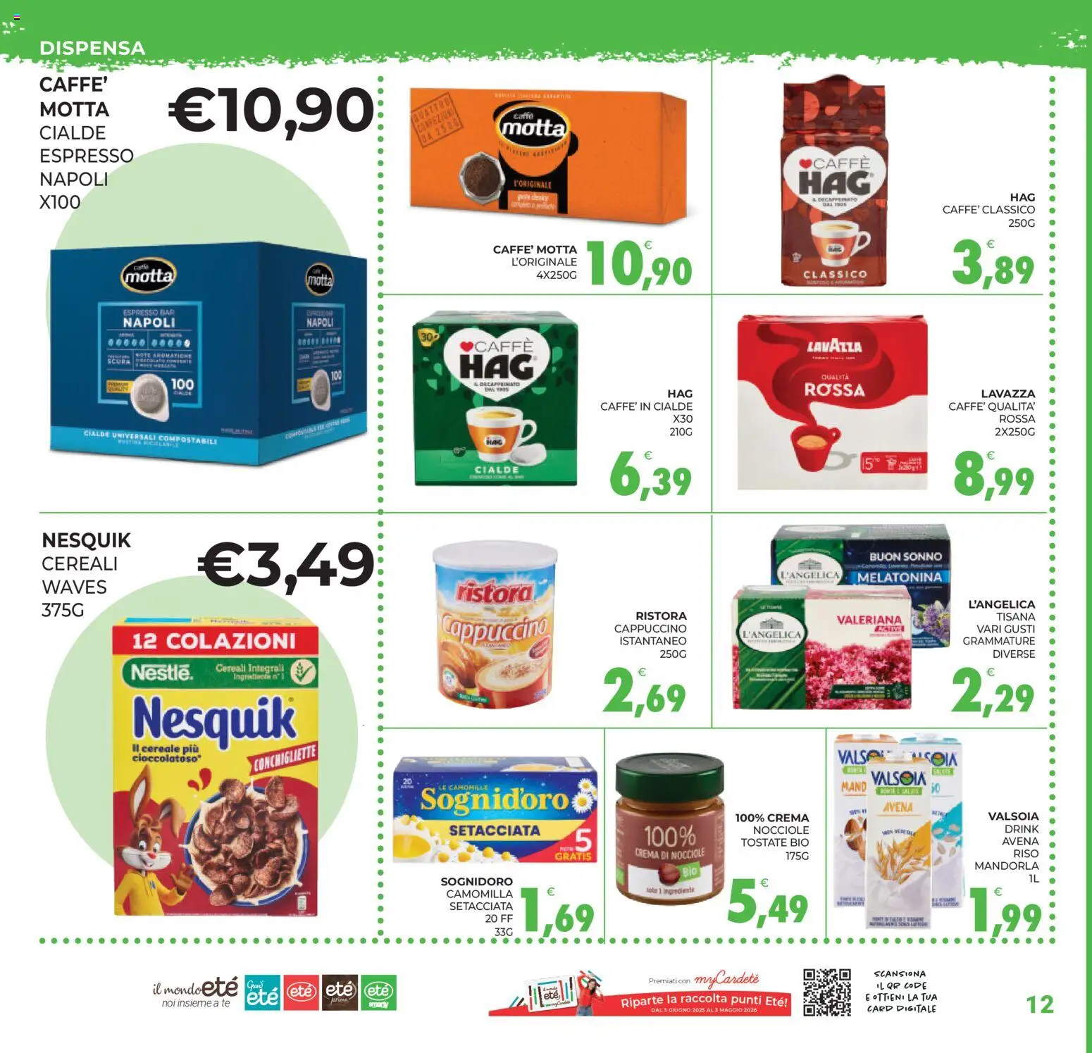 Volantino Eté del 24.03.2026 | Pagina: 12 | Prodotti: Valeriana, Crema, Riso, Cereali