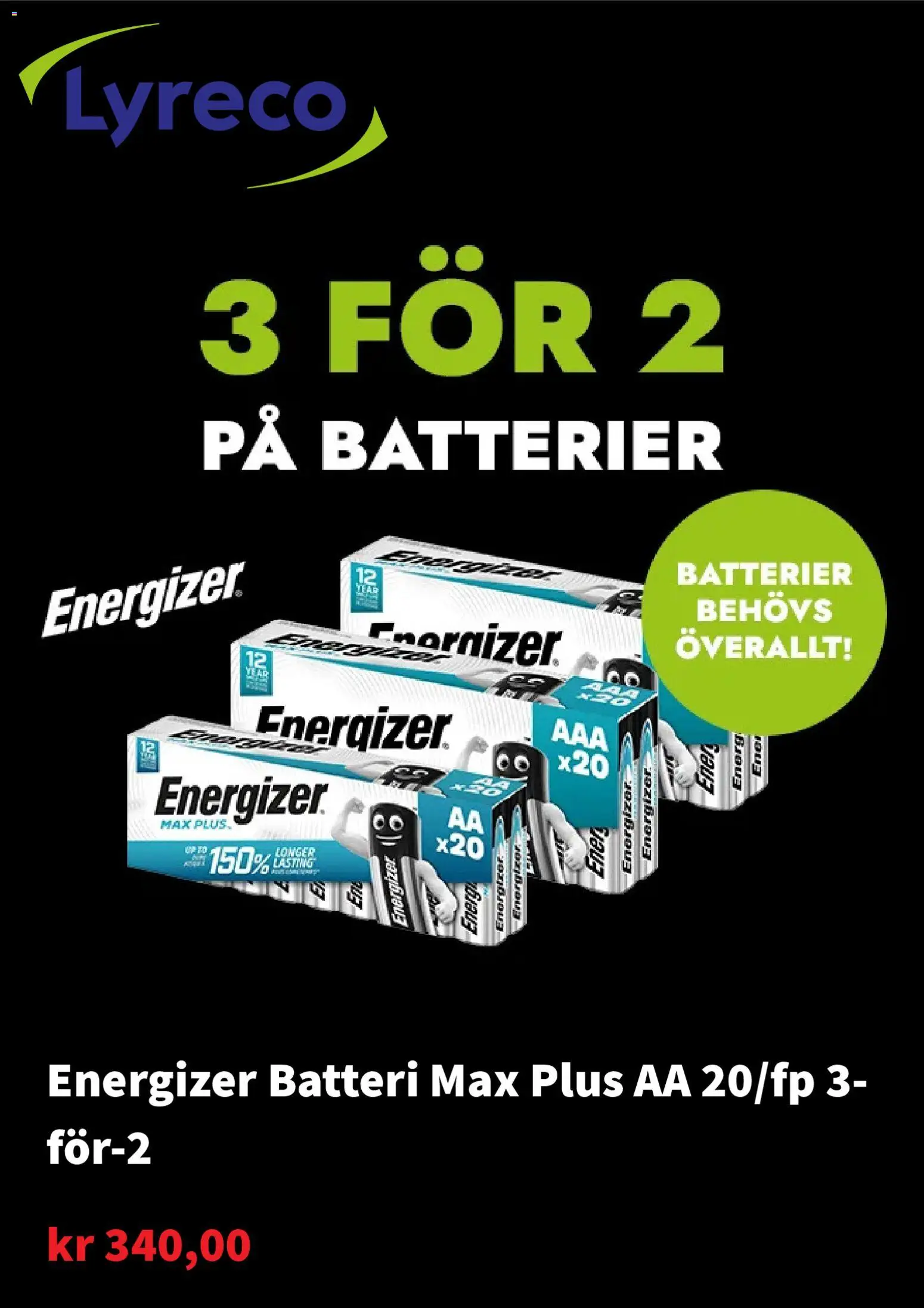 Lyreco reklamblad aktuell från 24.11.2025 | Sida: 7 | Produkter: Batterier, Batteri