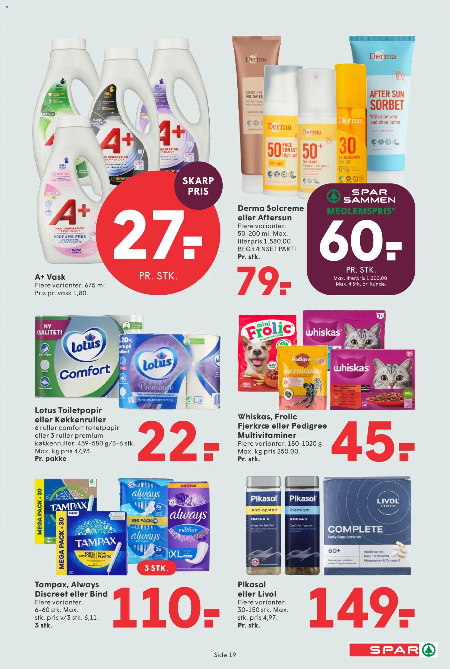 Spar tilbudsavis – gyldig fra 24.04.2026 | Side: 19 | Produkter: Solcreme