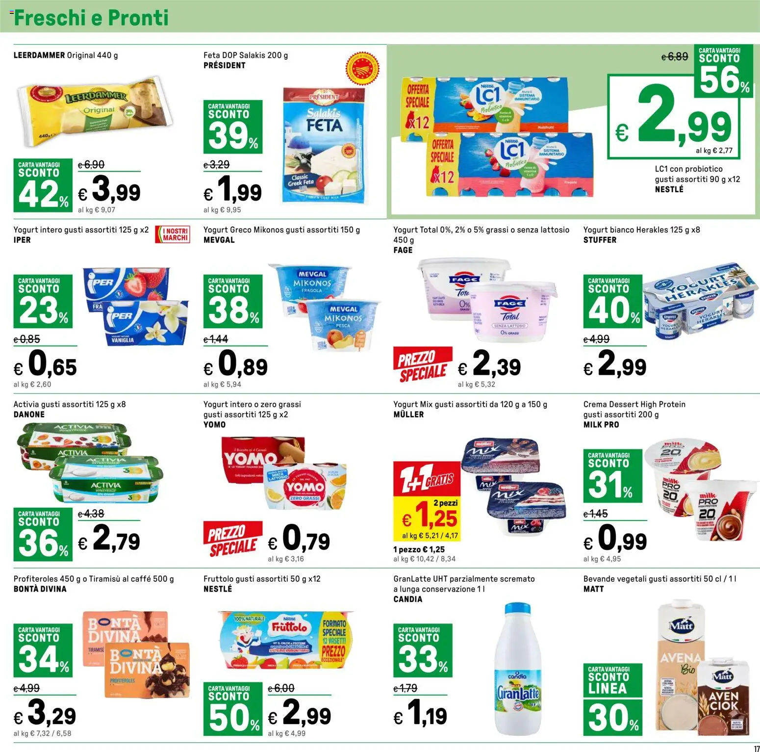 Volantino Iper del 07.04.2026 | Pagina: 17 | Prodotti: Yogurt greco, Crema, Yogurt, Pesca