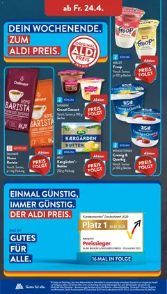 Aldi Süd Prospekt 	 ab 20.04.2026 gültig | Seite: 14 | Produkte: Butter, Ehrmann grand dessert, Dallmayr, Bourbon
