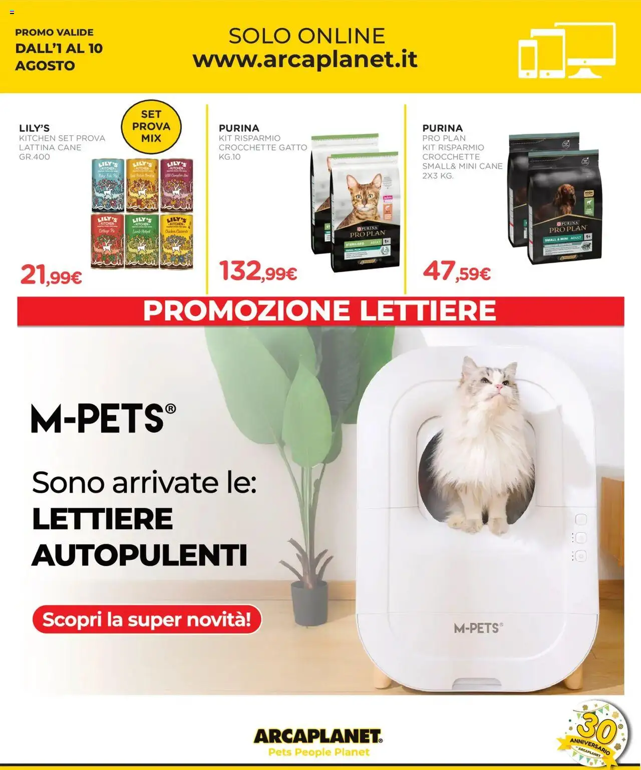 Volantino Arcaplanet del 01.08.2025 | Pagina: 39 | Prodotti: Crocchette, Crocchette gatto