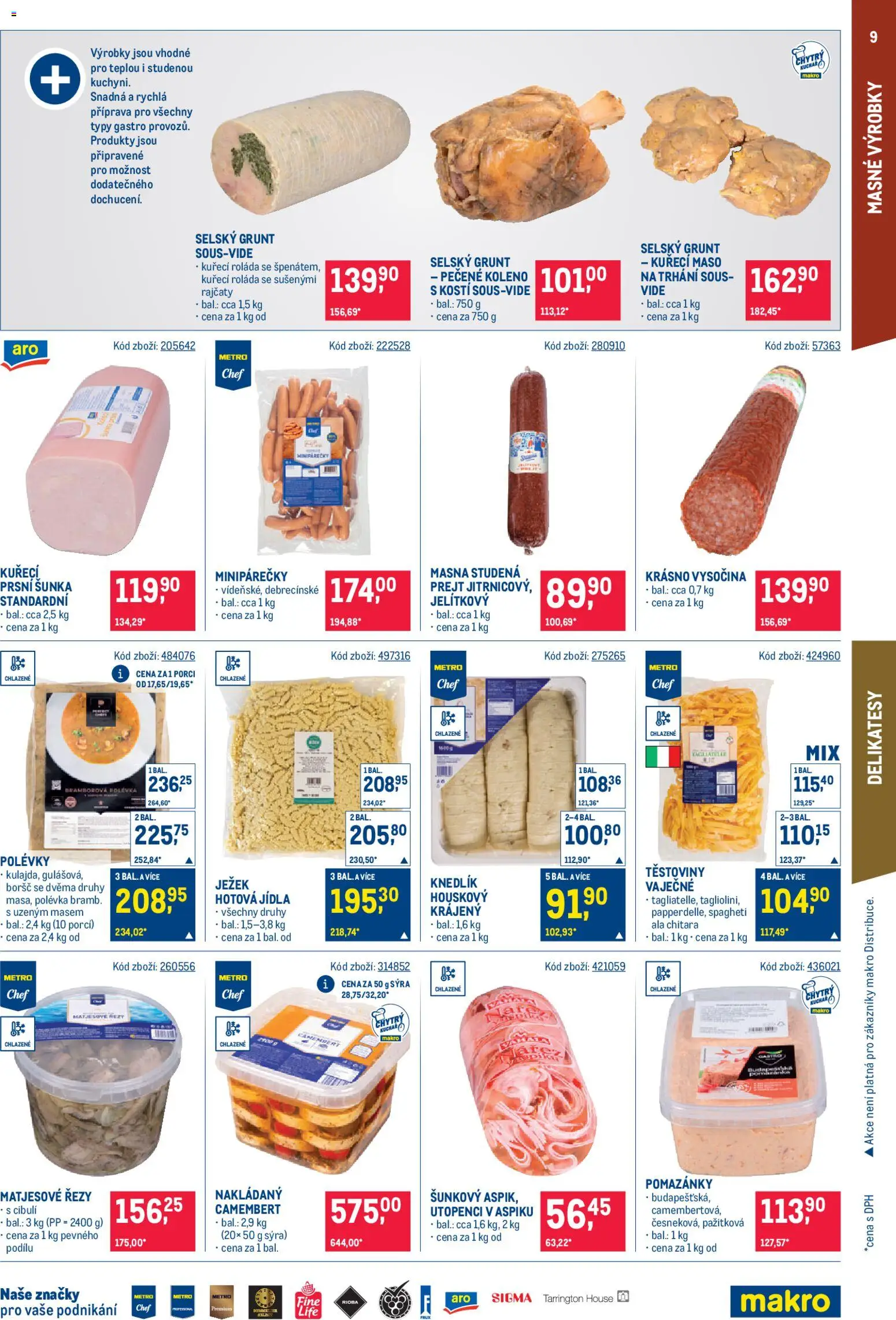 Makro leták - Gastronomie od 02.01.2026 | Strana: 9