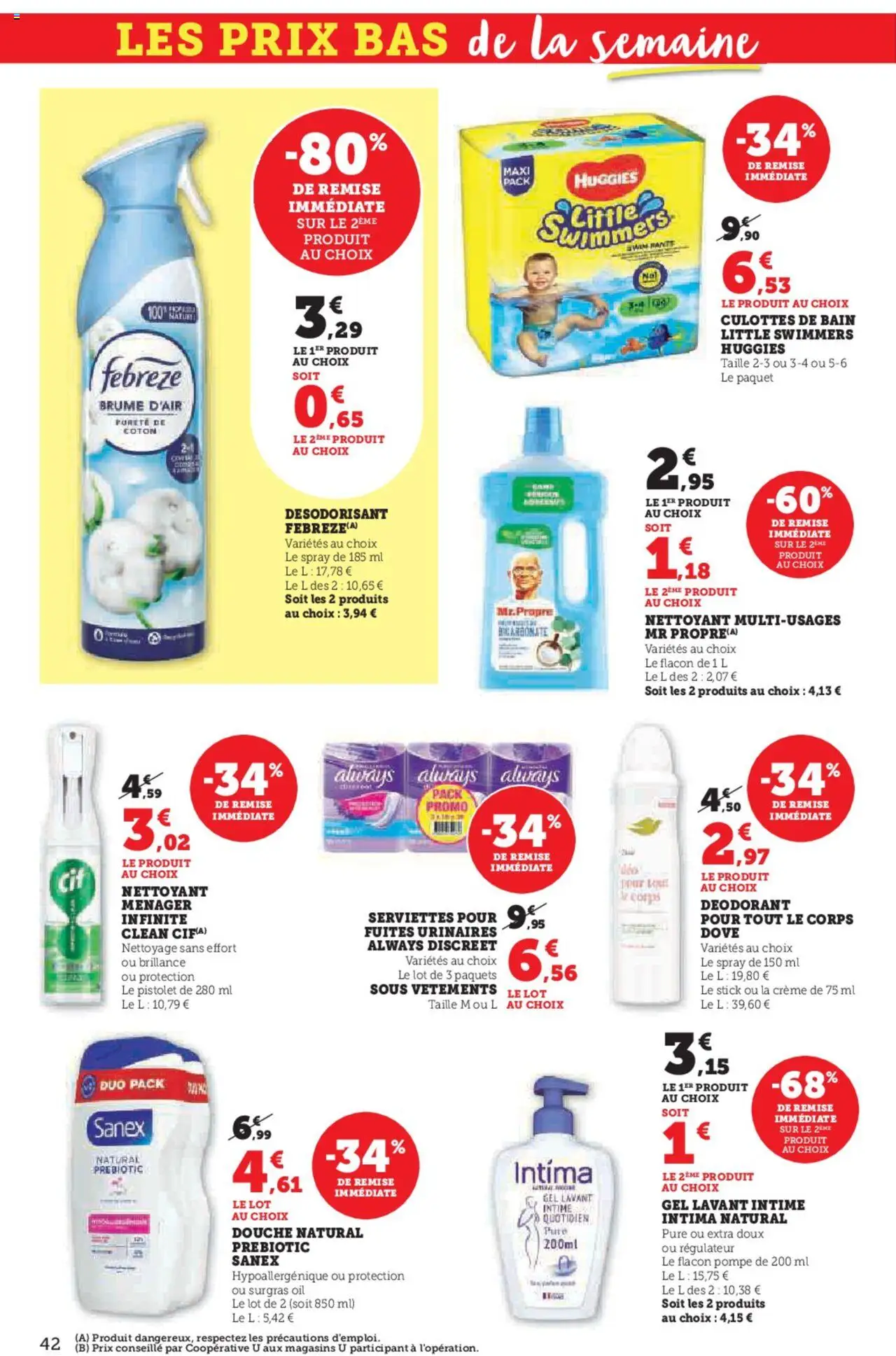  | Page: 42 | Produits: Coton, Désodorisant, Douche, Crème