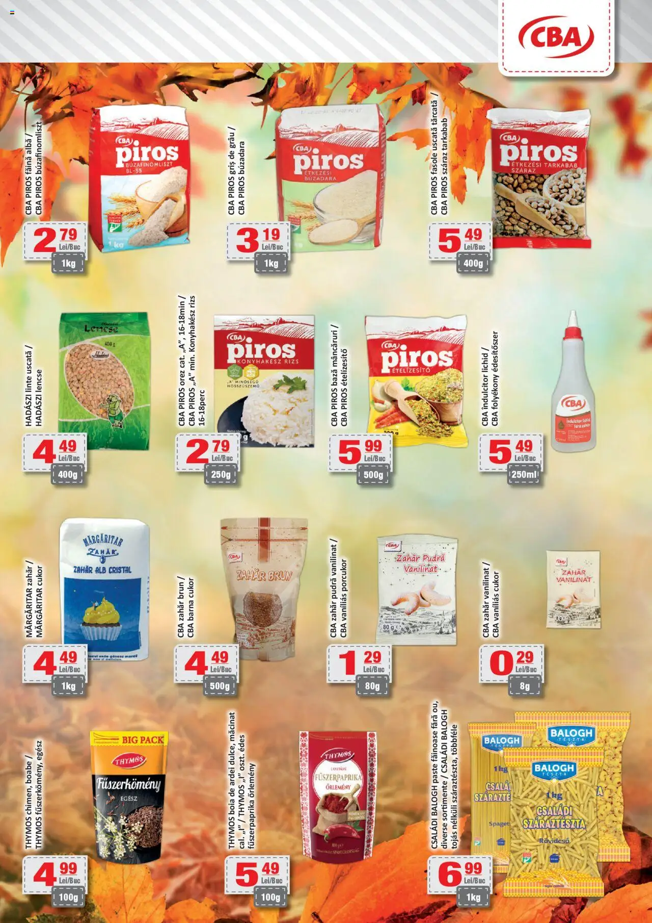 Noul catalog CBA – valabil de la 10.10.2025 | Pagină: 5 | Produse: Pudră, Făină, Orez, Zahăr