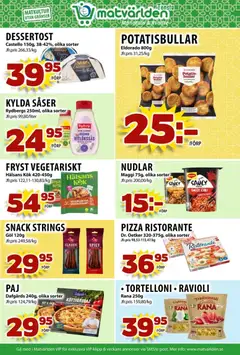 Matvärlden - erbjudanden - Tensta - Förhandsvisning av reklamblad från butik Matvärlden aktuell från 27.10.2025 | Sida: 5 | Produkter: Potatisbullar, Ost, Chili, Potatis
