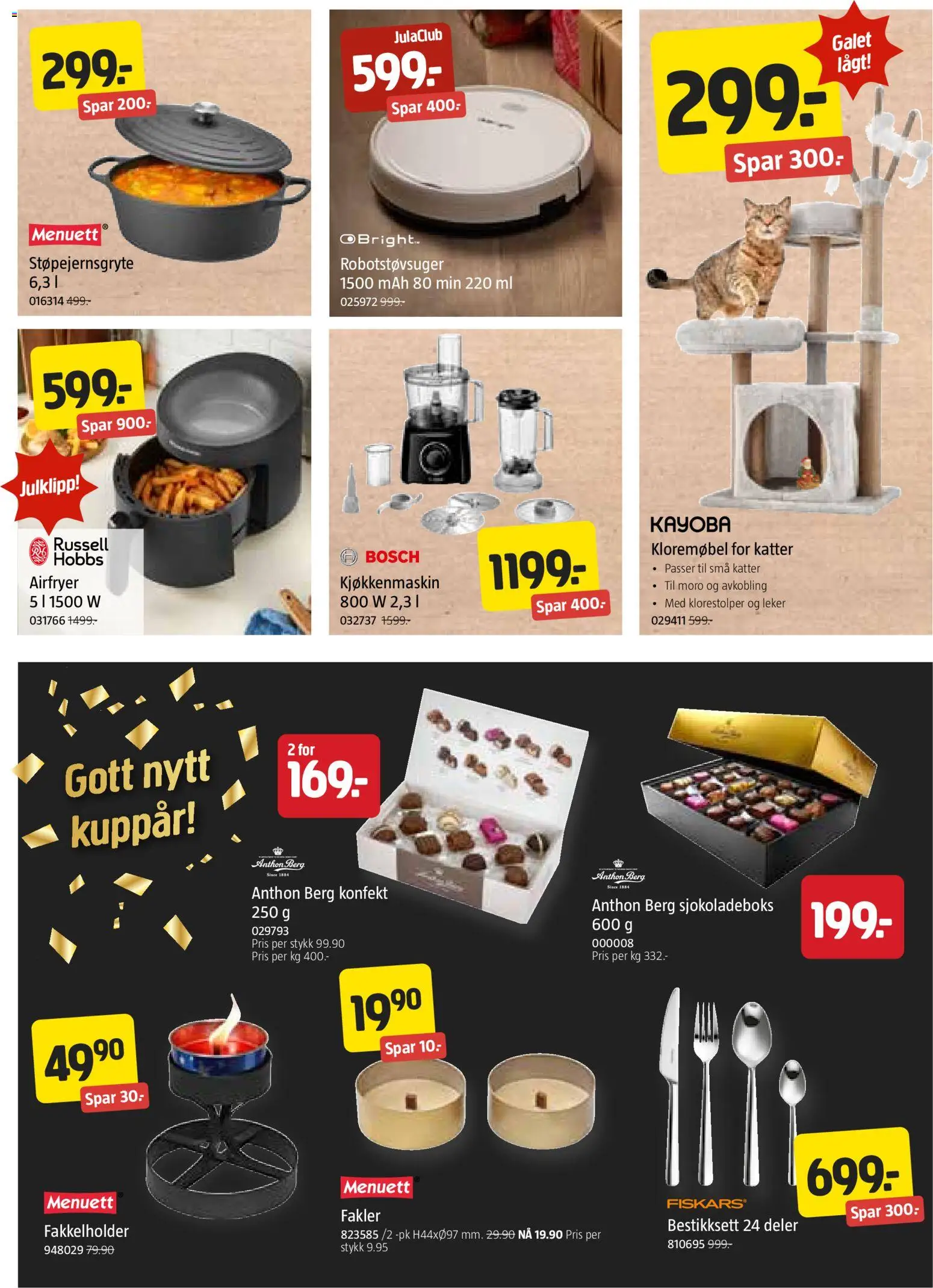 {H1} | Side: 3 | Produkter: Robotstøvsuger, Airfryer, Kjøkkenmaskin, Leker