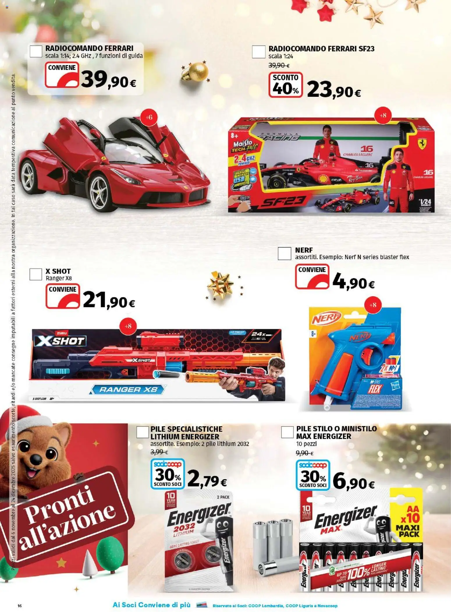 Volantino Ipercoop del 06.11.2025 | Pagina: 16 | Prodotti: Pile, Data, Scala