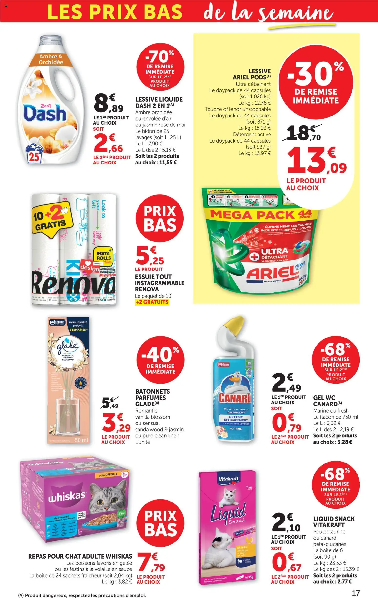 {H1} | Page: 17 | Produits: Volaille, Lessive Liquide, Lessive, Gelée