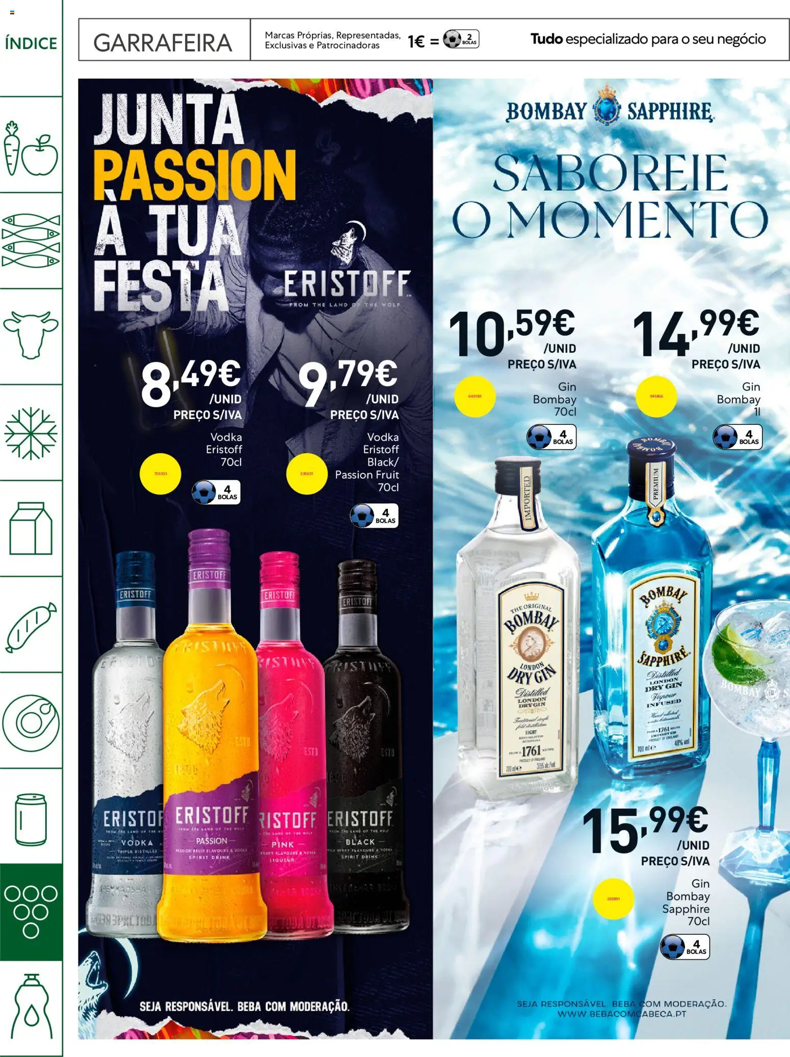 Recheio Horeca │ válido de 21.04.2026 | Página: 34 | Produtos: Gin, Vodka