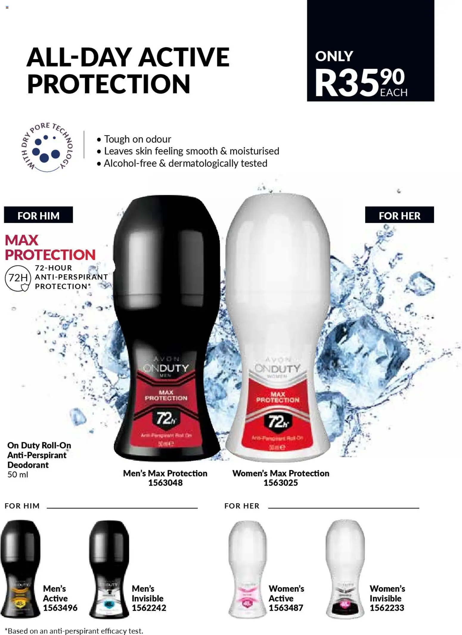 New Avon catalogue – valid from 01.01.2026 | Page: 169 | Products: Deodorant, Antiperspirant