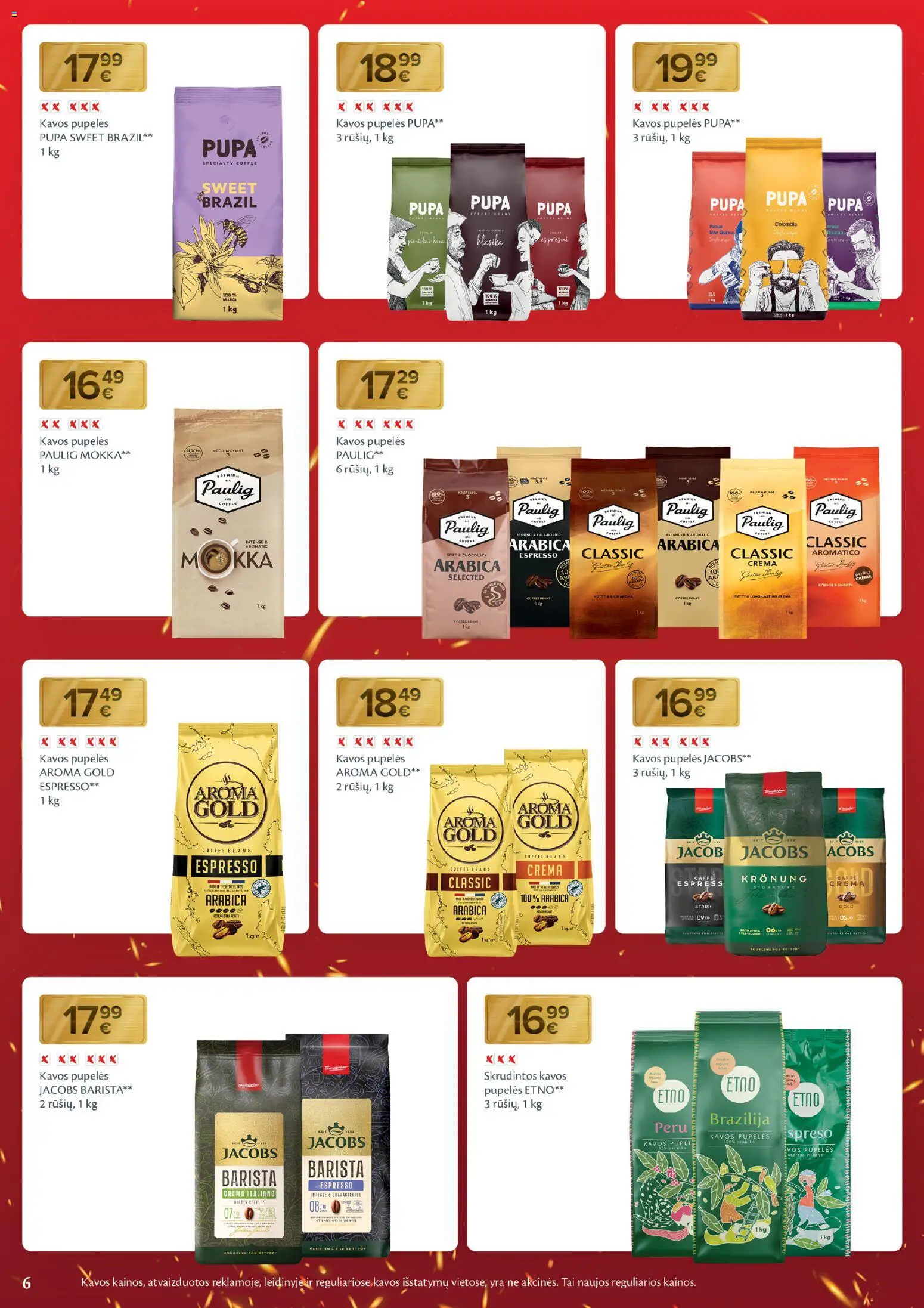 MAXIMA akcijos nuo 18.11.2025 | Puslapis: 6 | Prekių: Pupelės, Kavos pupelės