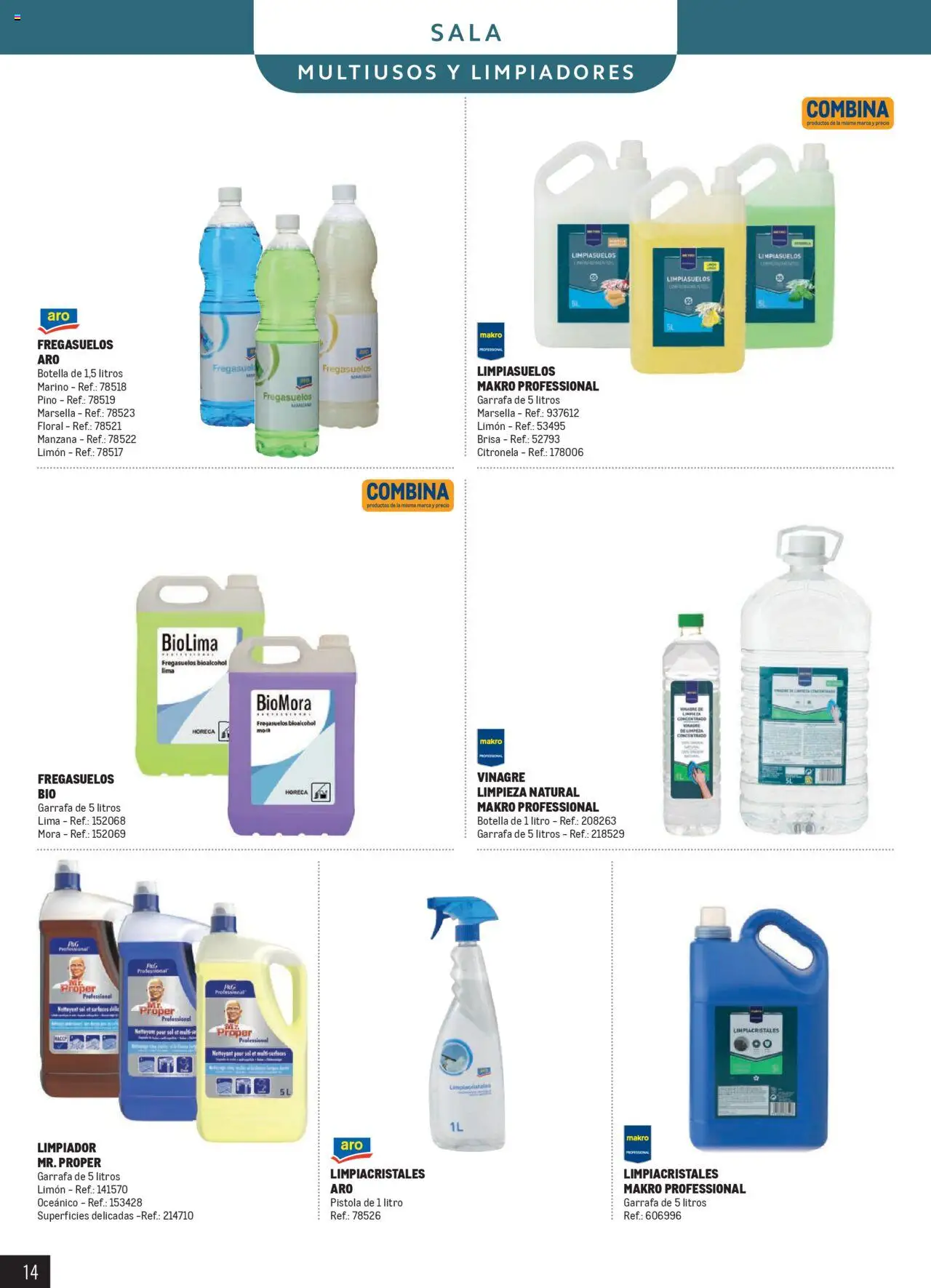 Makro - Catálogo Limpieza │ válido desde el 13.03.2025 | Página: 14 | Productos: Lima, Limpiacristales, Manzana