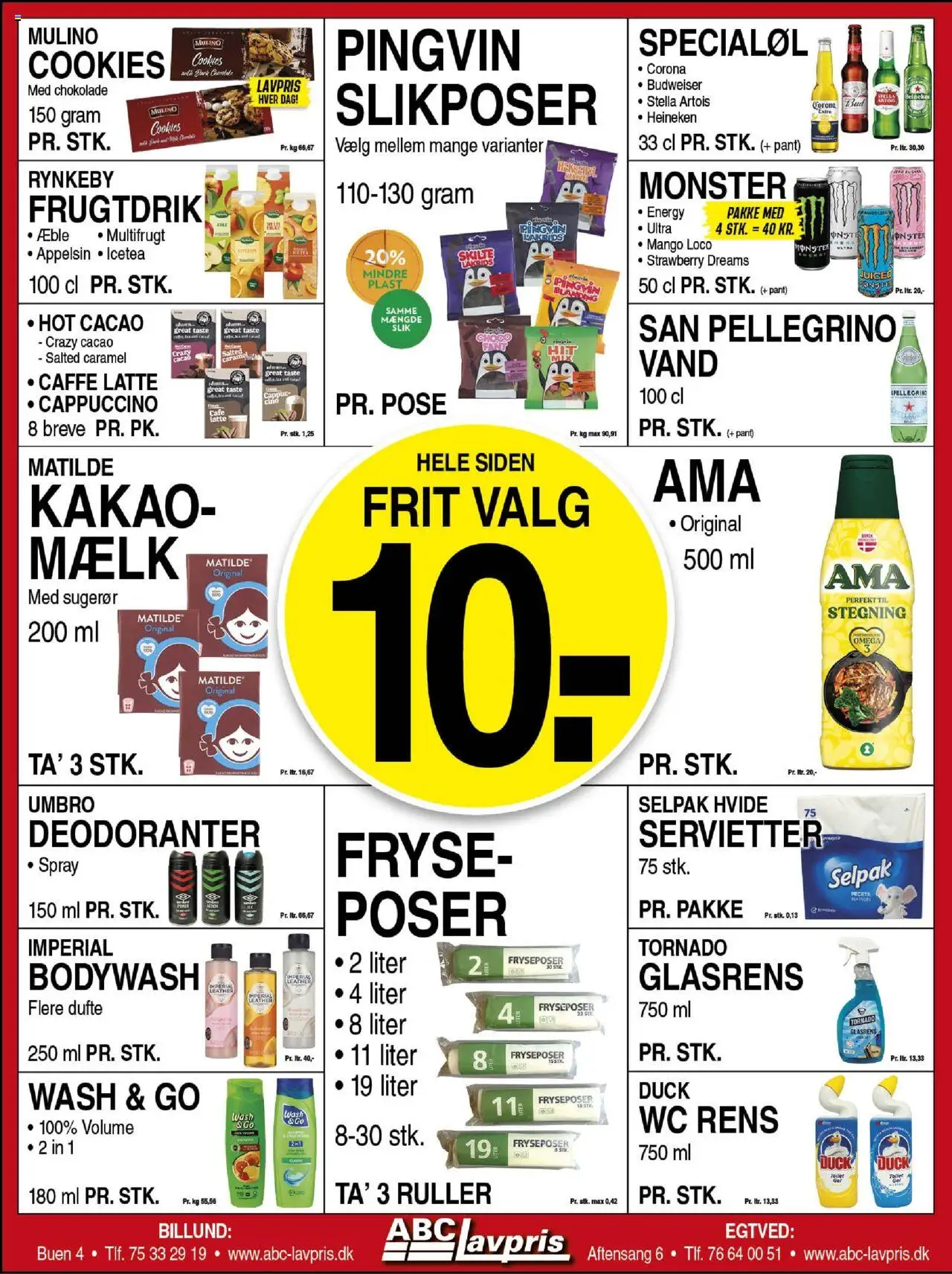 Abc Lavpris Tilbudsavis gyldig fra 20.08.2025 | Side: 4 | Produkter: Mango, Chokolade, Slik, Cookies