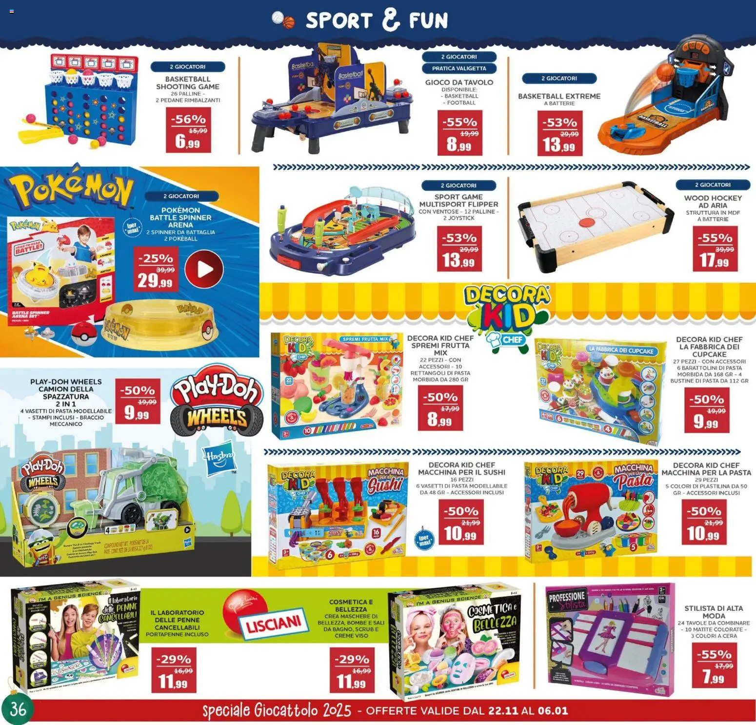 Volantino Happy Casa del 22.11.2025 | Pagina: 36 | Prodotti: Pasta, Gioco, Matite colorate, Penne