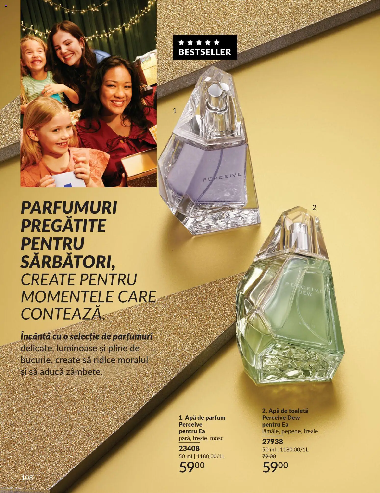 Noul catalog Avon – valabil de la 01.12.2025 | Pagină: 108 | Produse: Toaletă, Parfum, Apă de toaletă, Apă