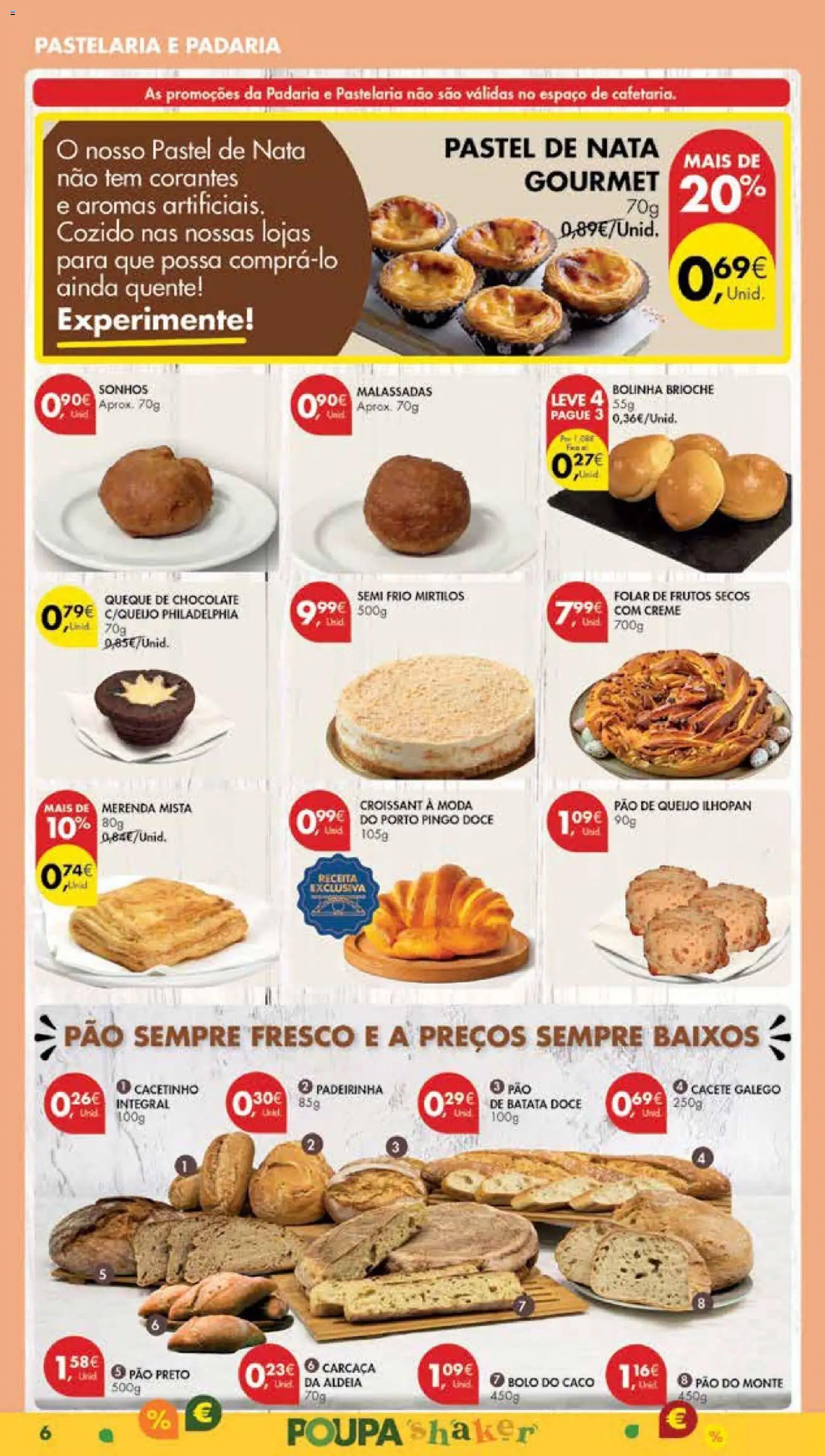 Pingo Doce Poupe Esta Semana Madeira │ válido de 27.01.2026 | Página: 6 | Produtos: Padaria, Pão de queijo, Chocolate, Mirtilos