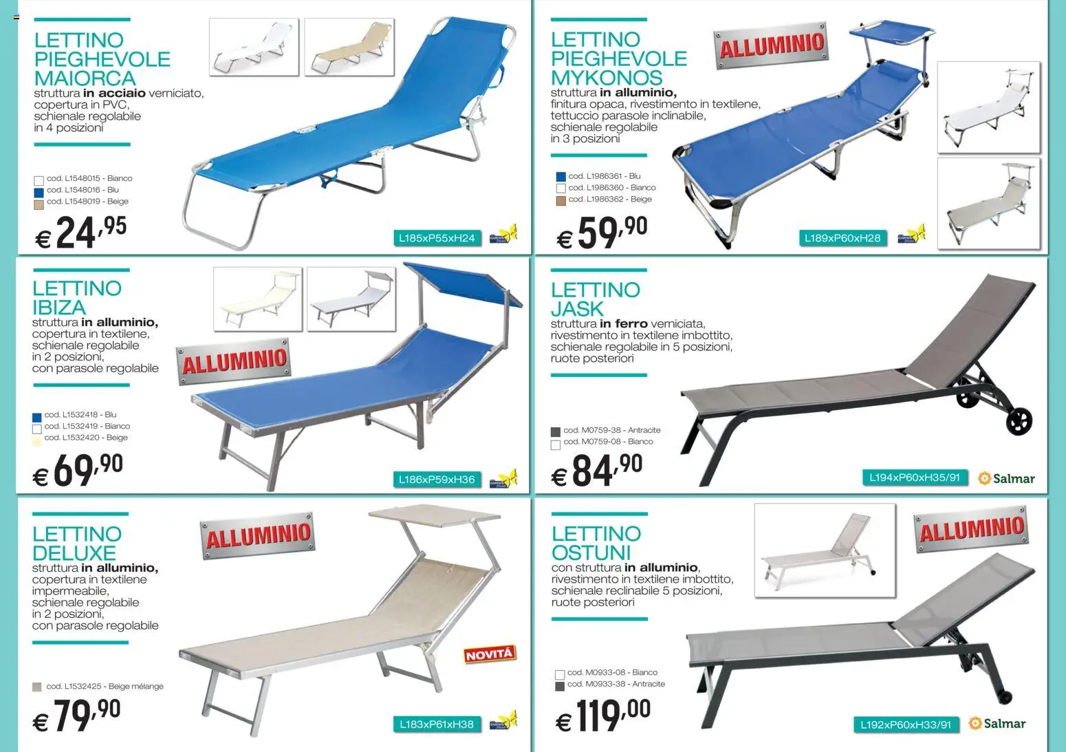 Volantino Brico OK del 05.03.2026 | Pagina: 15 | Prodotti: Lettino, Alluminio