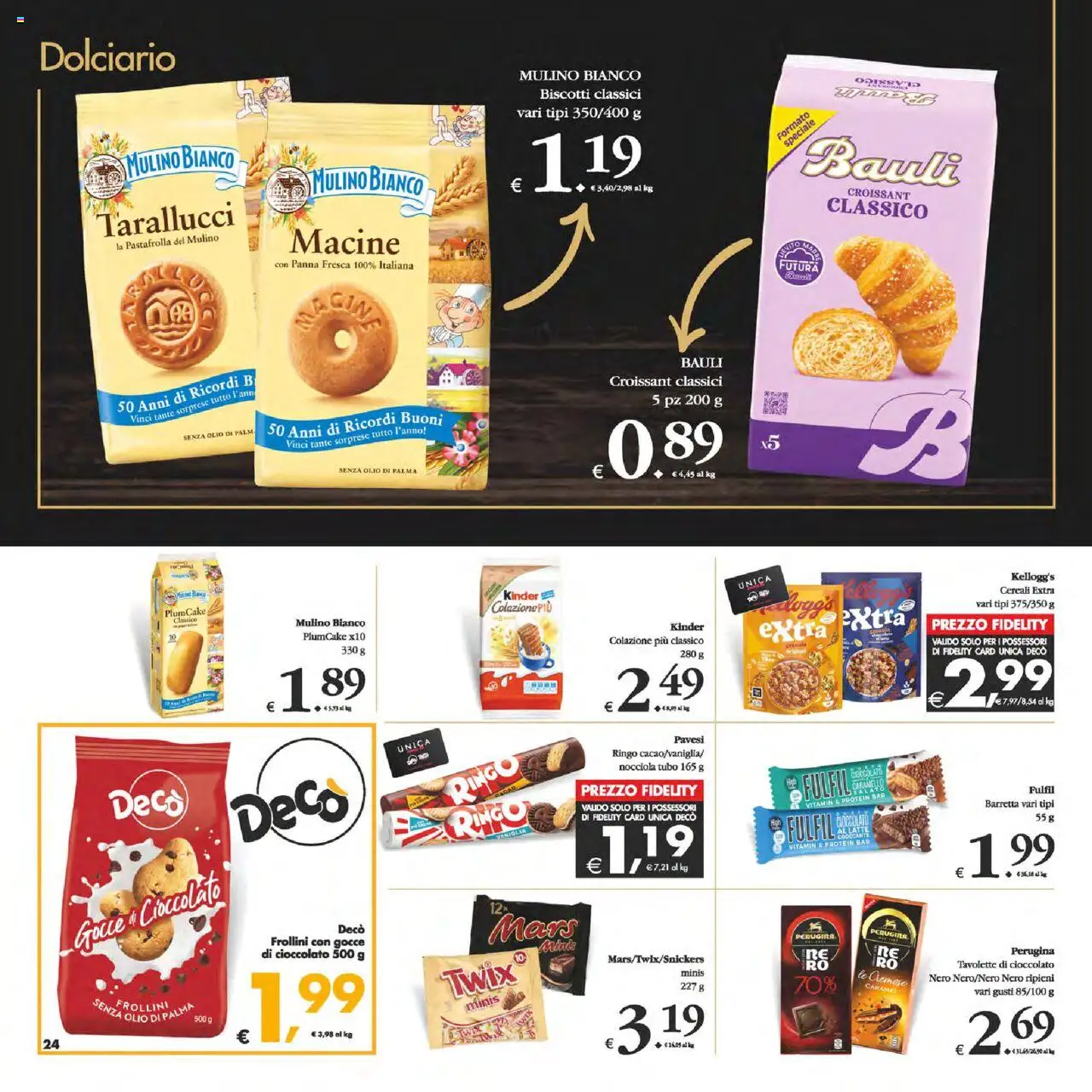 Volantino Decò del 14.10.2025 | Pagina: 24 | Prodotti: Cereali, Olio, Tubo, Frollini