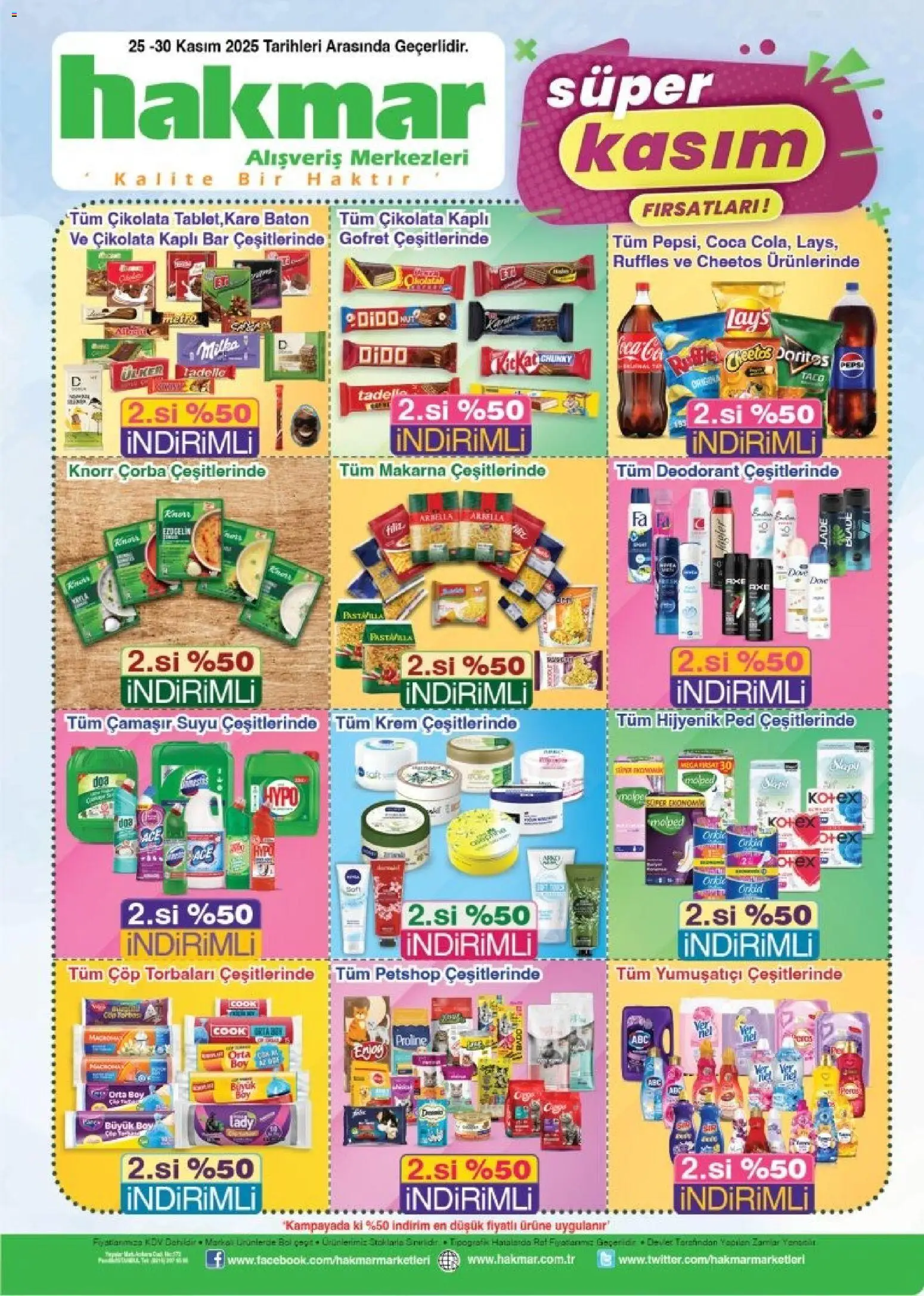 Hakmar Black Friday - 25.11.2025 tarihinden itibaren geçerlidir | Sayfa: 4 | Ürünler: Gofret, Deodorant, Yumuşatıcı, Makarna