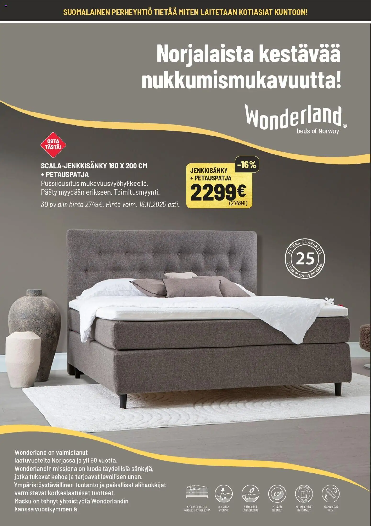 Masku - Black Friday – voimassa 06.11.2025 alkaen | Sivu: 10 | Tuotteet: Jenkkisänky, Petauspatja
