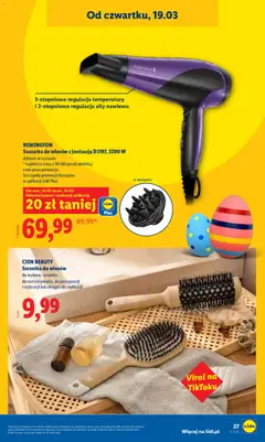 Pogląd oferty "REMINGTON Suszarka do włosów z jonizacją D3197, 2200 W, Suszarka do włosów z jonizacją D3197, 2200 W, dyfuzor w zestawie" - ważna od 16.03.2026 | Strona: 35 | Produkty: Suszarka, Suszarka do włosów, Szczotka