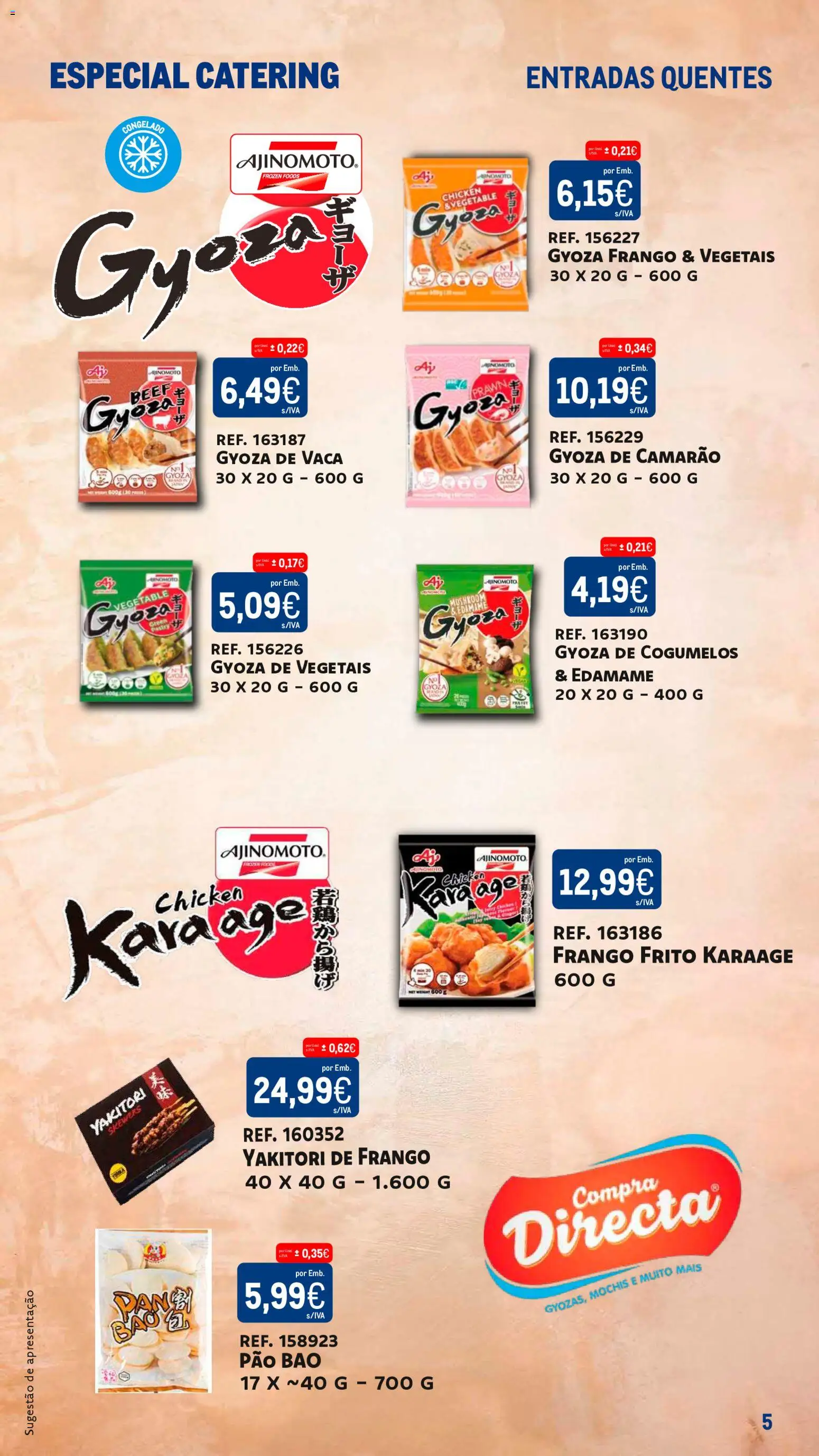 Makro Especial Catering │ válido de 15.04.2026 | Página: 5 | Produtos: Frango, Edamame, Camarão, Pão