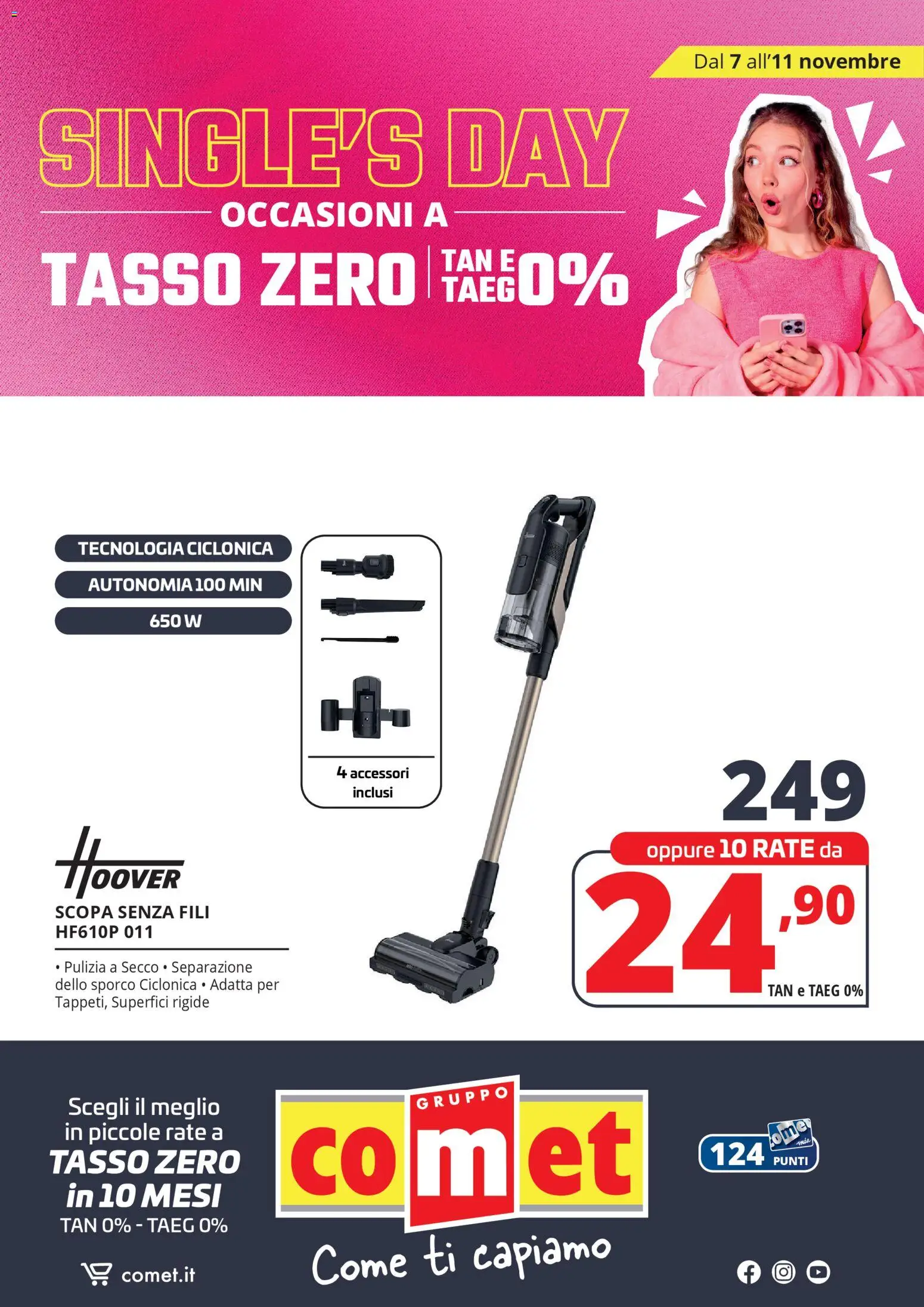 Volantino Comet del 07.11.2025 | Pagina: 46 | Prodotti: Scopa